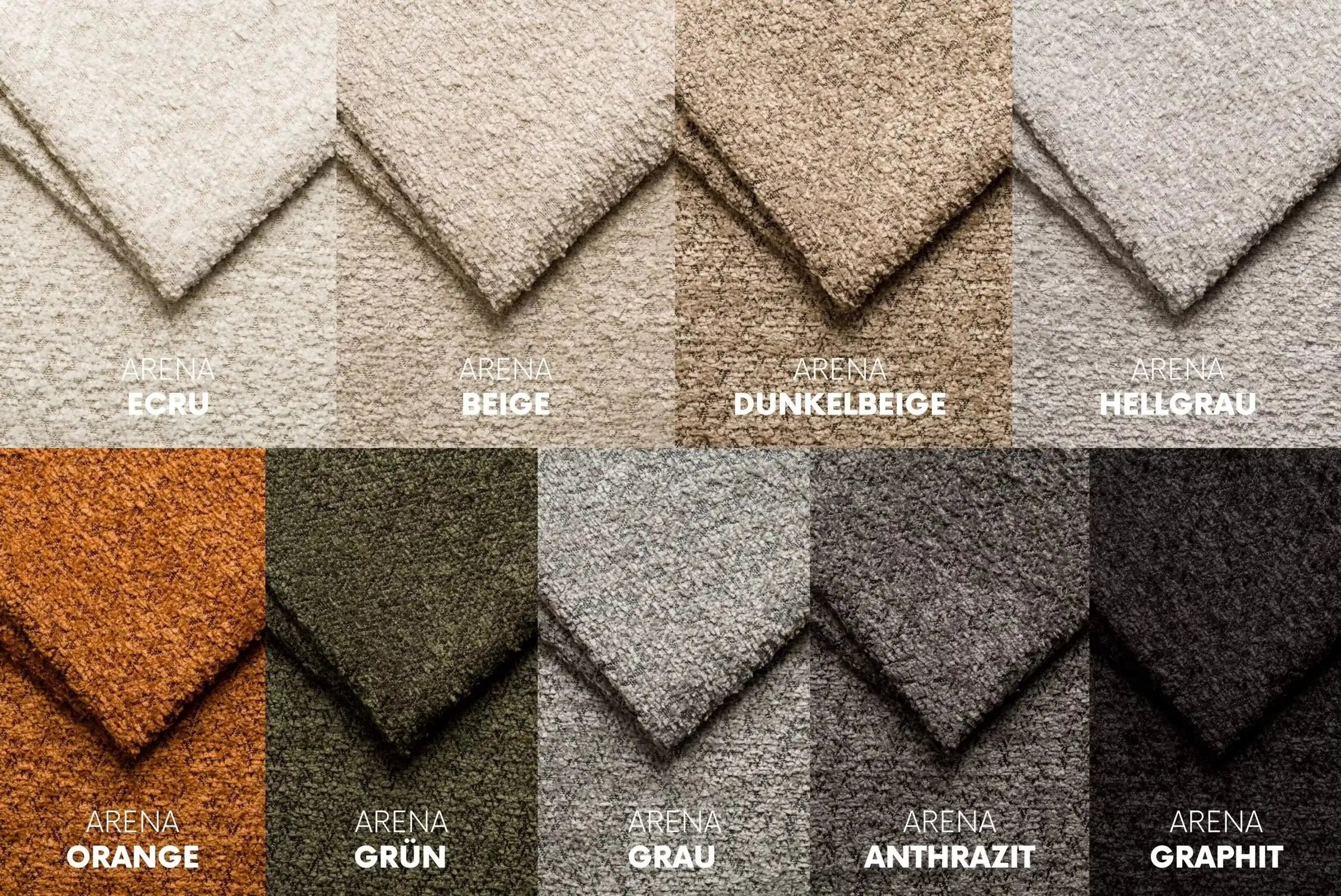 Ecksofa Balio (rechts) in Bouclé, 280 cm Breite