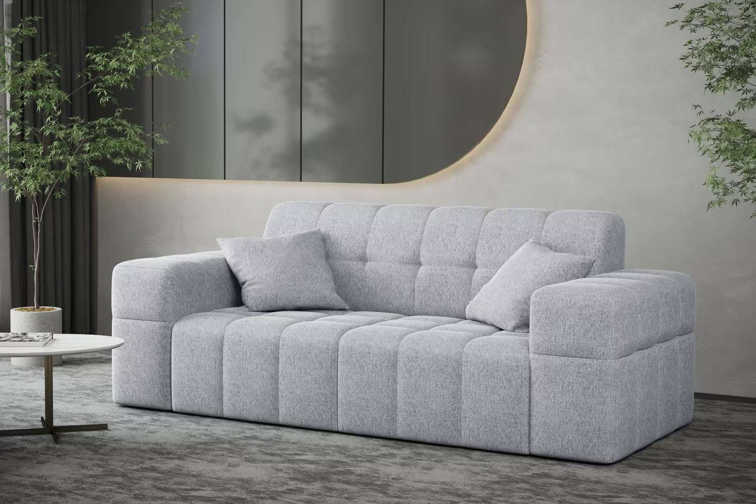 Sofa Nimes in Struktur, 183 cm Breite