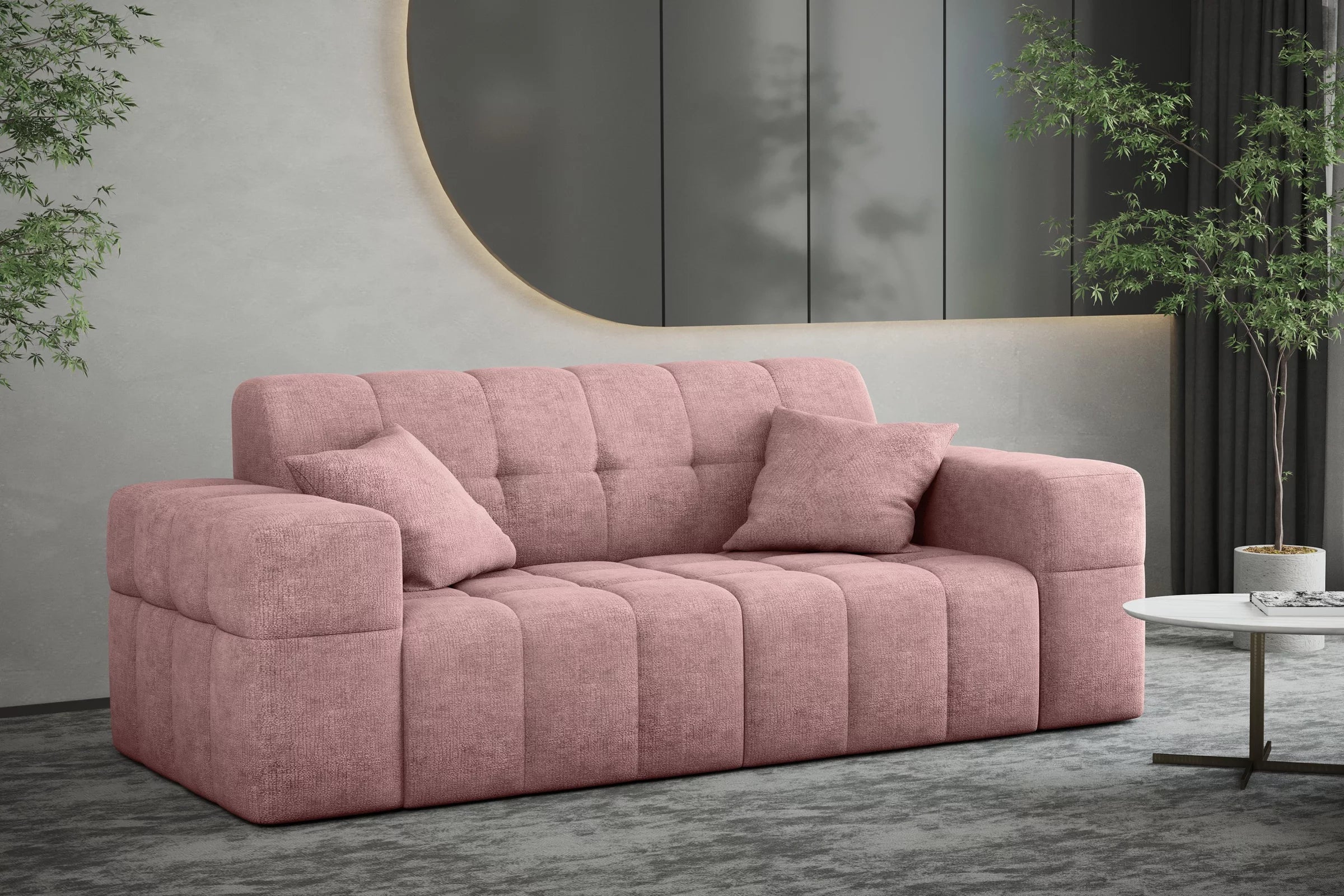 Sofa Nimes in Teddy, 183 cm Breite