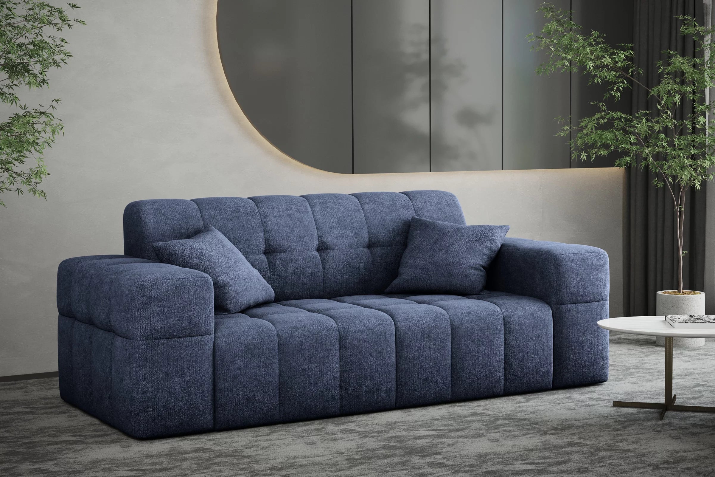 Sofa Nimes in Teddy, 183 cm Breite