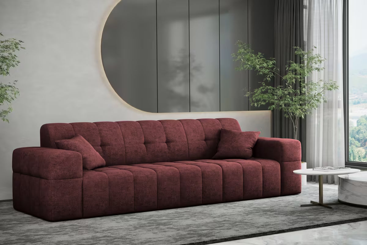 3-Sitzer Sofa Nimes in Teddy, 245 cm Breite