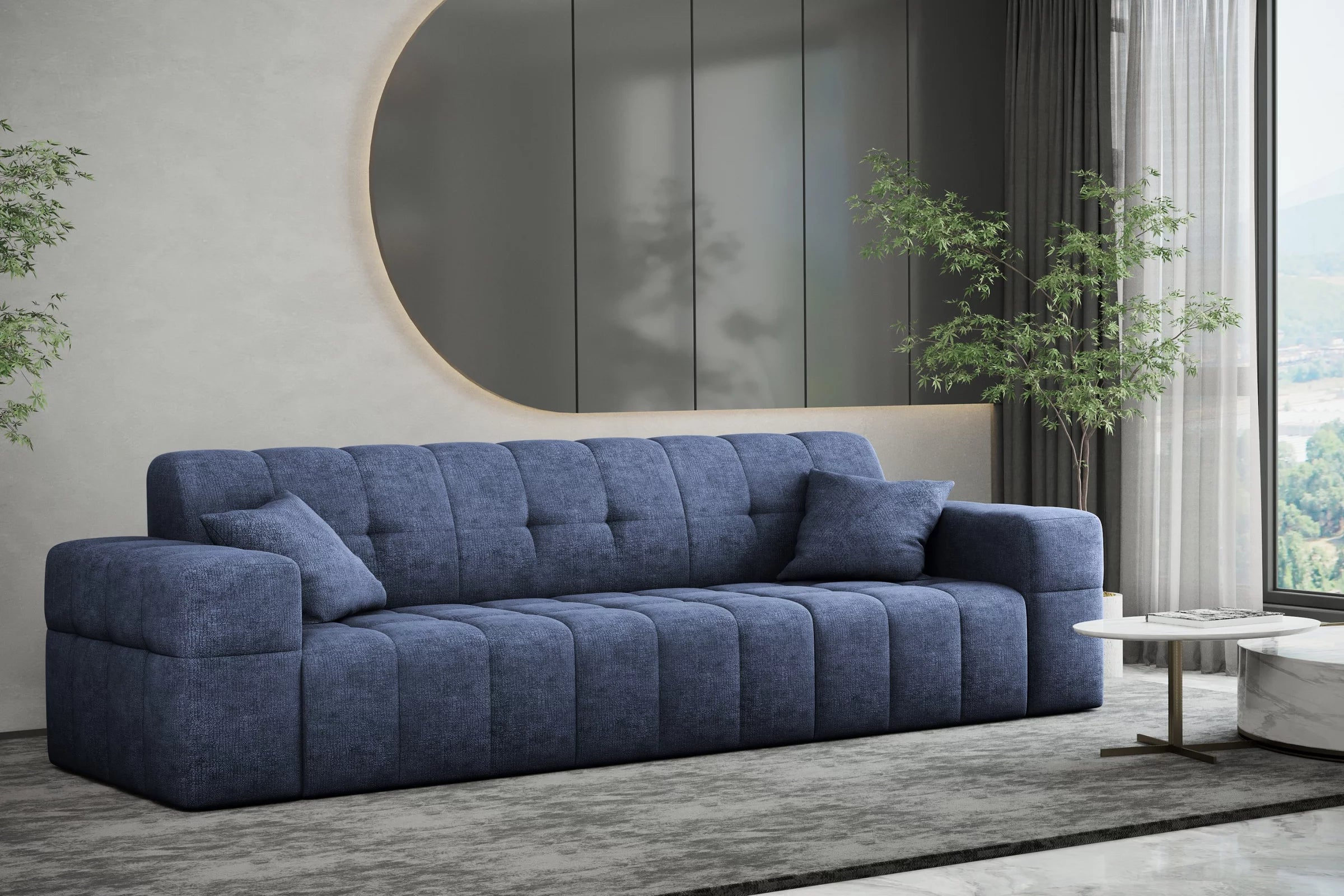 3-Sitzer Sofa Nimes in Teddy, 245 cm Breite