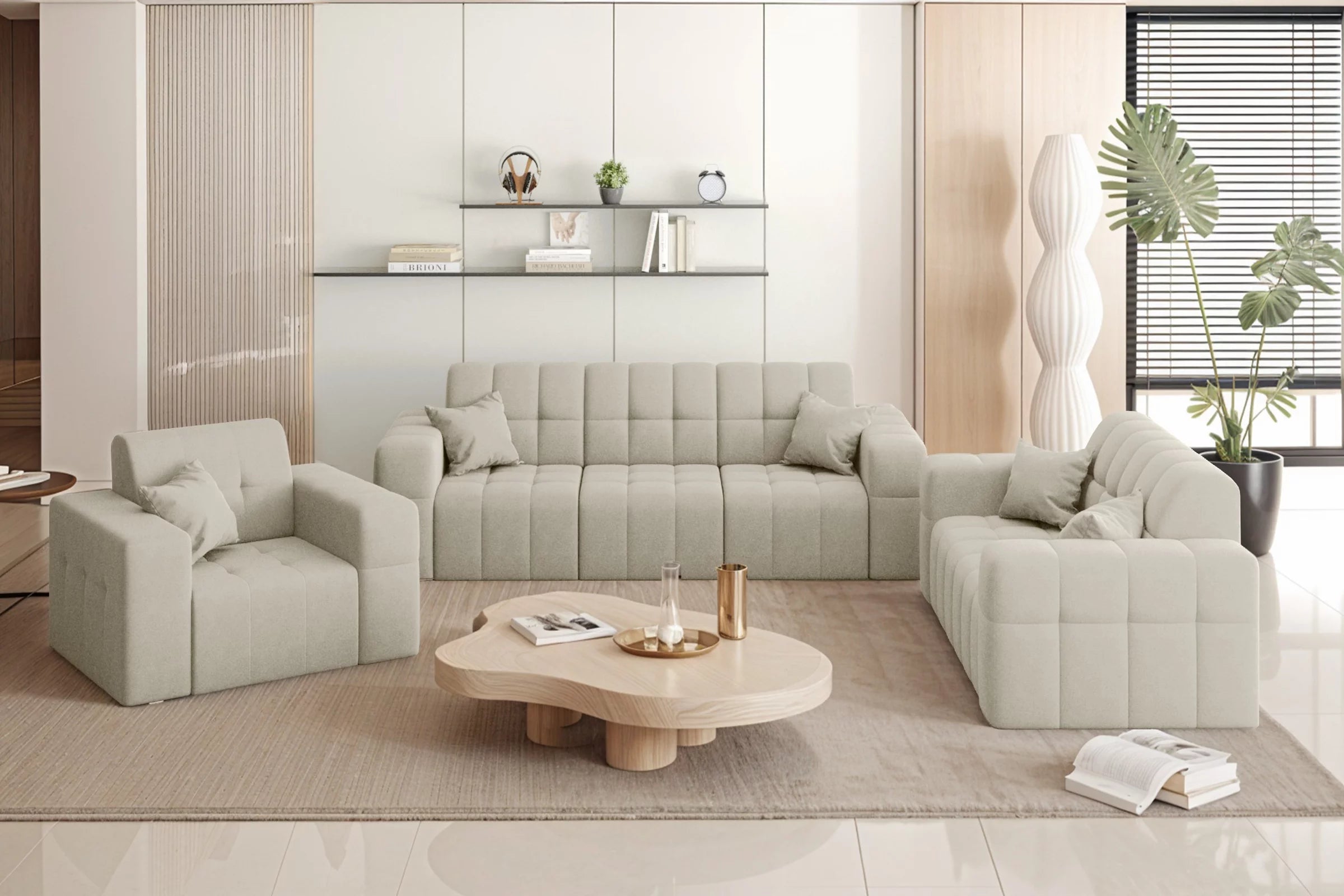 Sofa Set Nimes 3-2-1 #Variant_Ecru