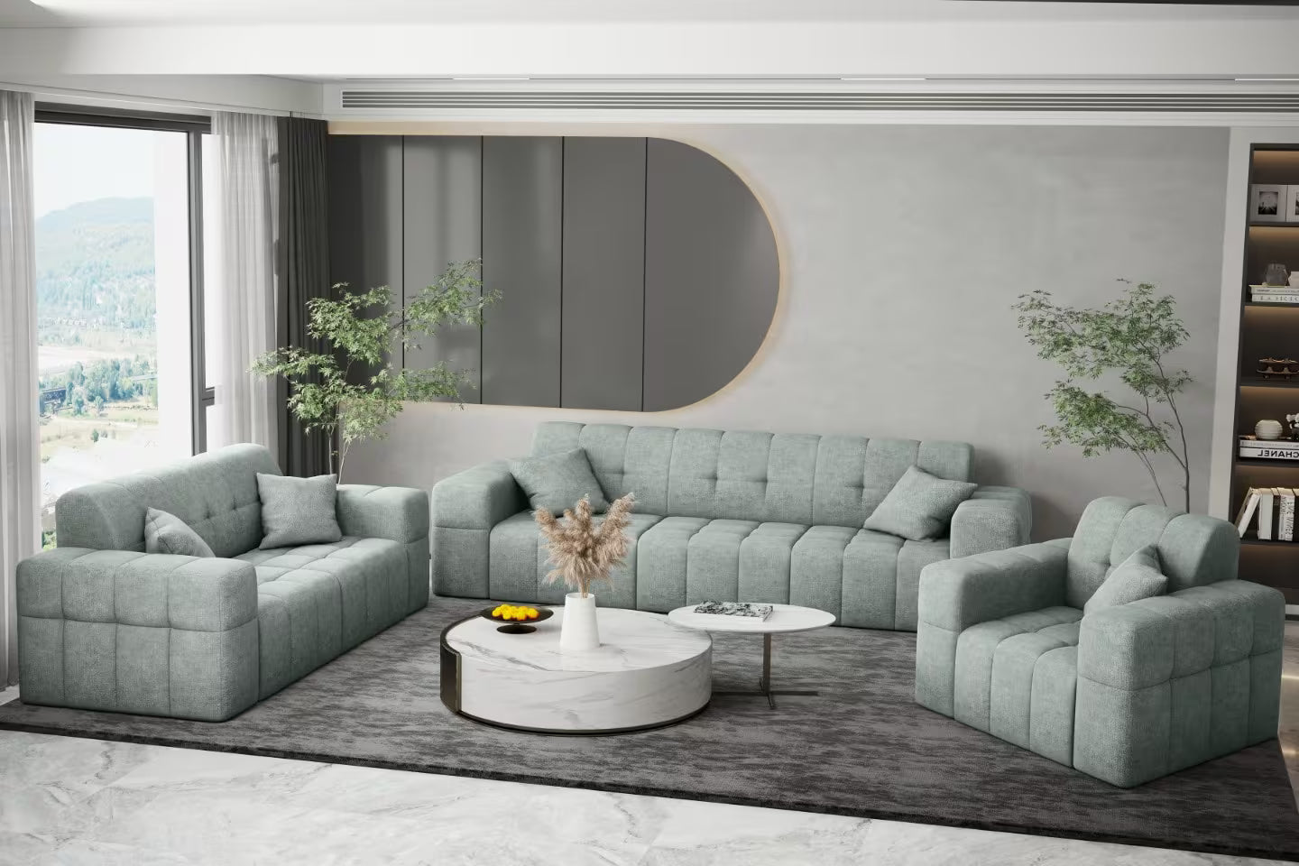 Sofa Set Nimes 3-2-1 #Variant_Grau