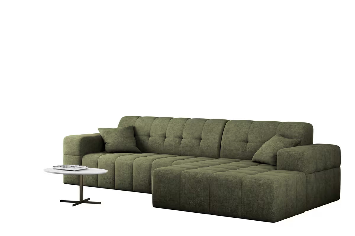 Ecksofa Nimes (re) in Teddy, 265 cm Breite