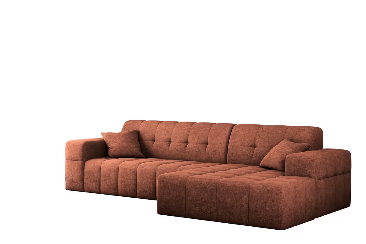 Ecksofa Nimes (re) in Teddy, 265 cm Breite