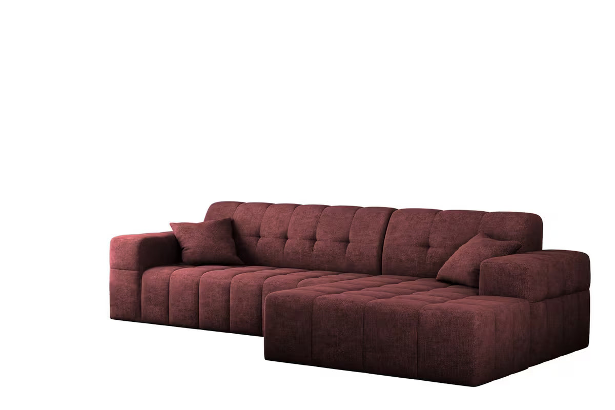 Ecksofa Nimes (re) in Teddy, 265 cm Breite