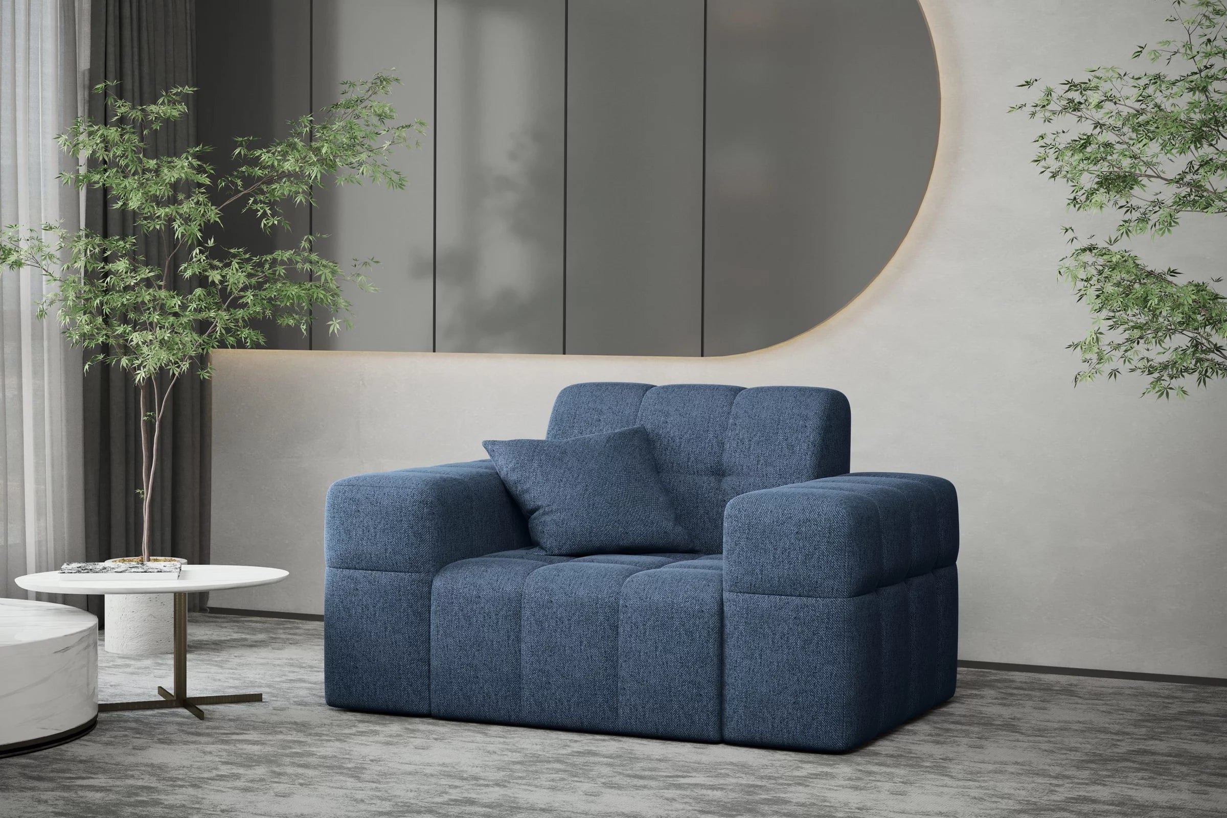 Sessel Nimes in Struktur, 120 cm Breite