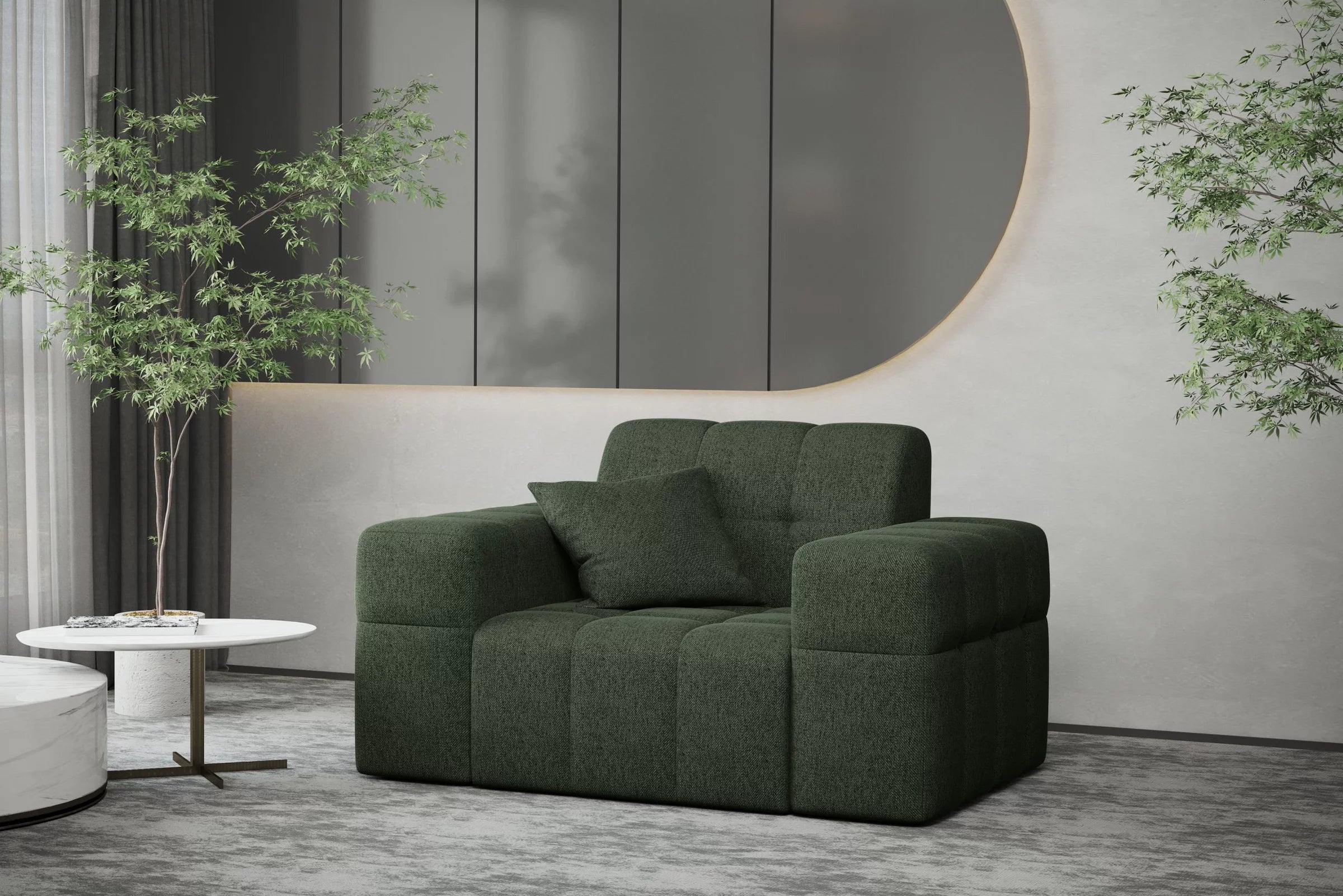 Sessel Nimes in Struktur, 120 cm Breite