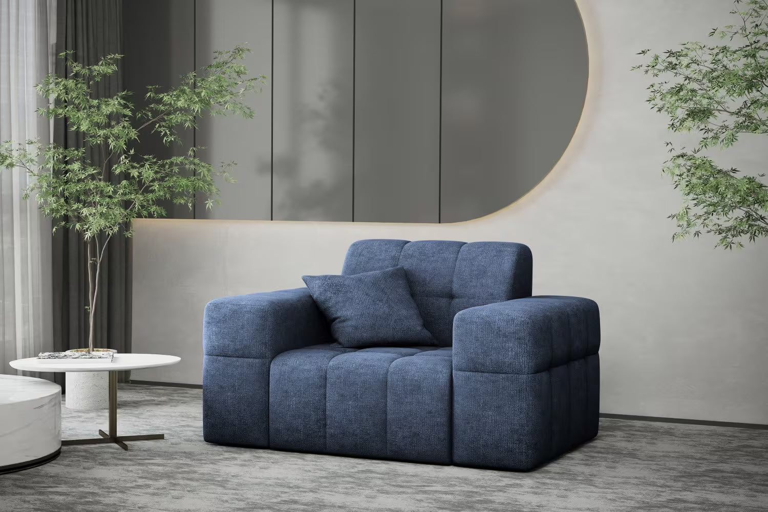 Sessel Nimes in Teddy, 120 cm Breite