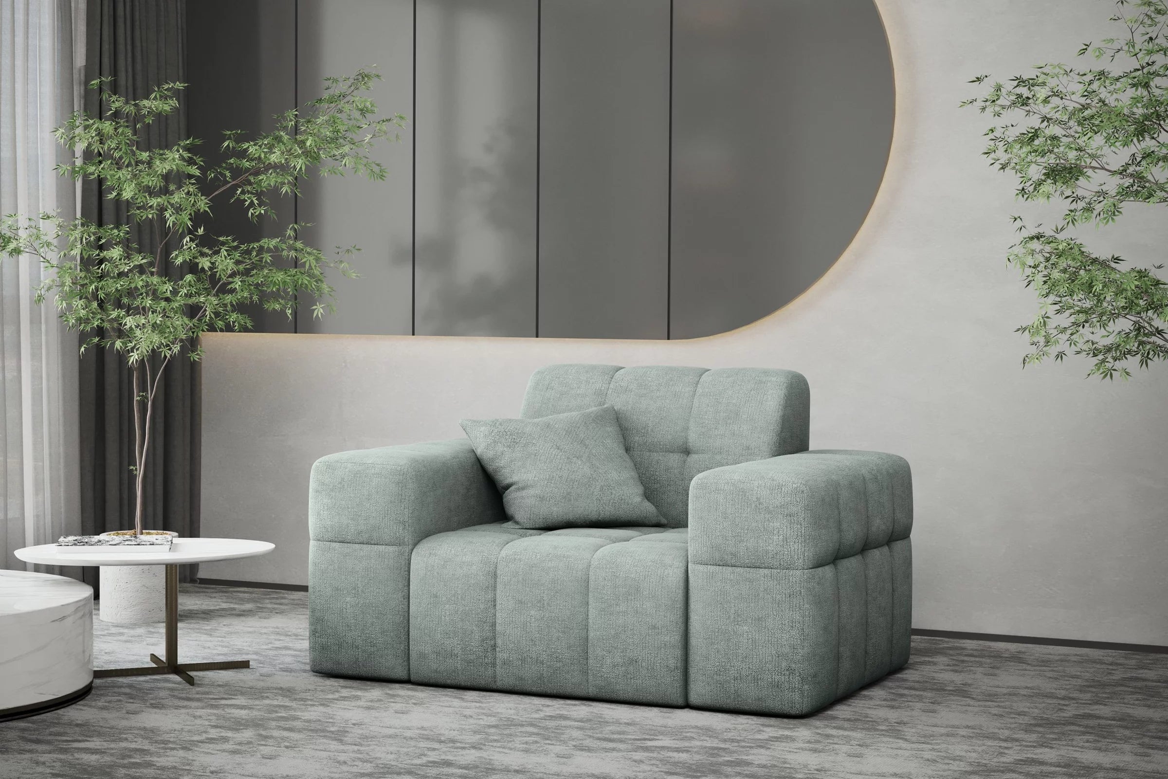 Sessel Nimes in Teddy, 120 cm Breite