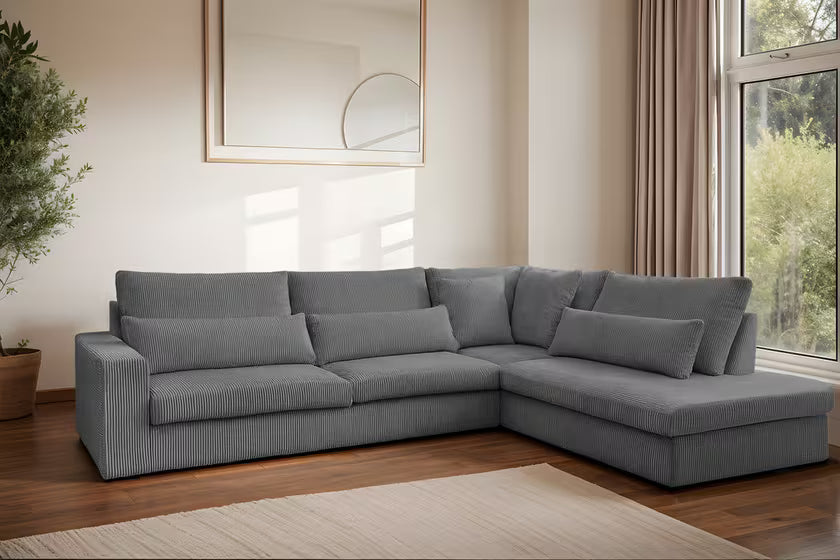 Ecksofa Sven (re) in Cord, 315 cm Breite