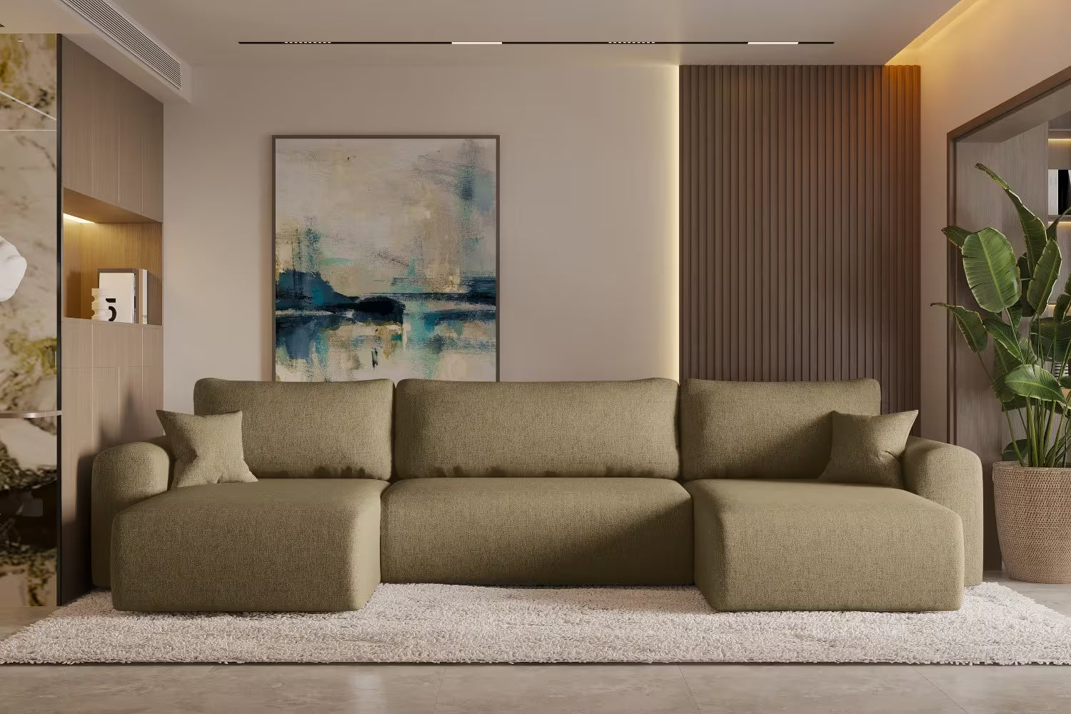 Sofa Wohnlandschaft Capri #Variant_Hellbraun