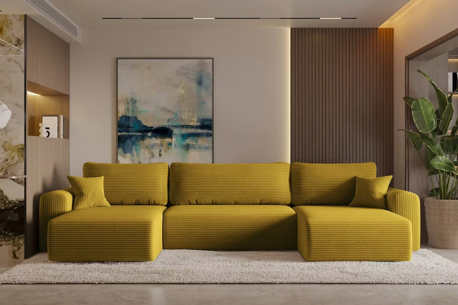 Sofa Wohnlandschaft Capri #Variant_Gelb