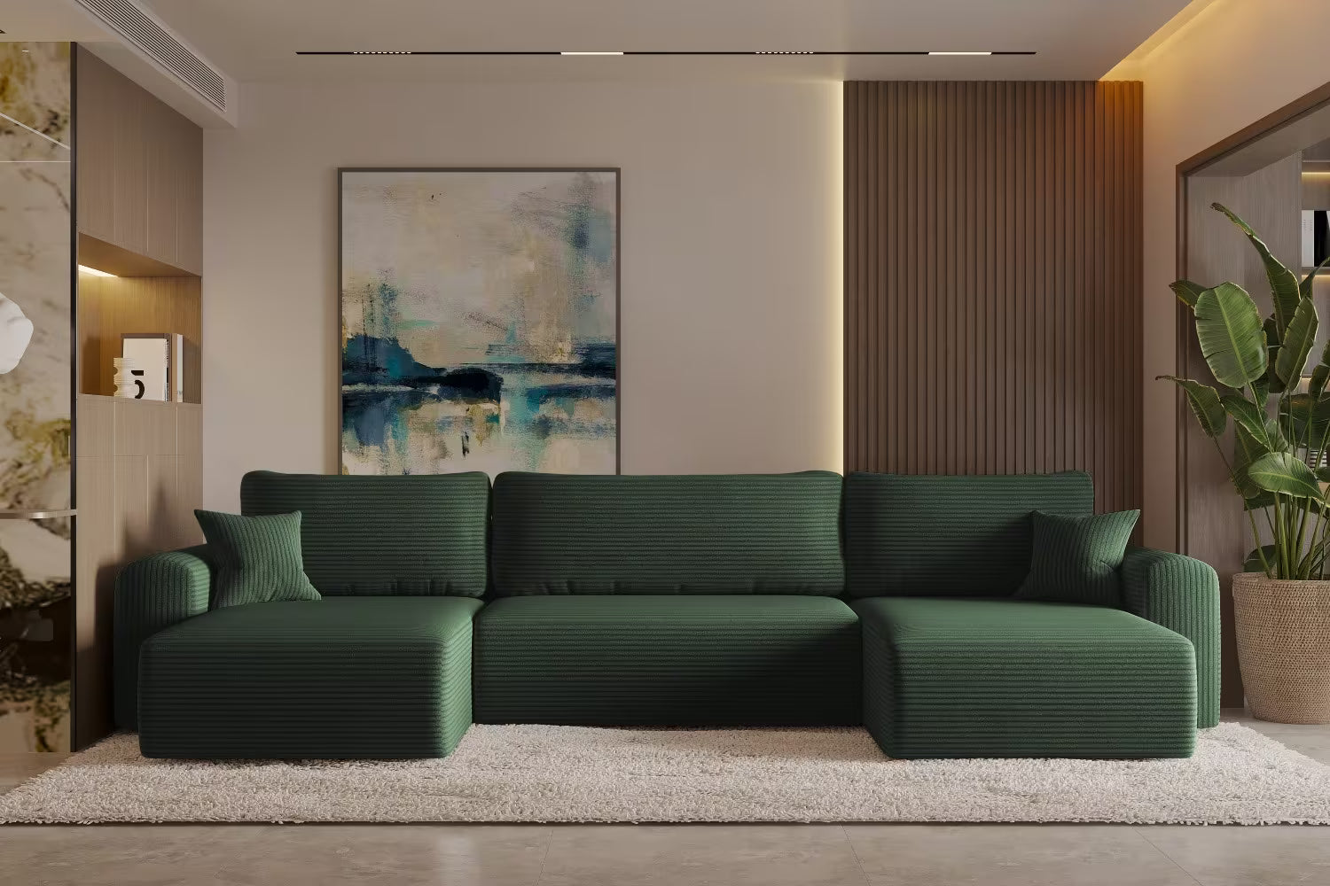 Sofa Wohnlandschaft Capri #Variant_Grün