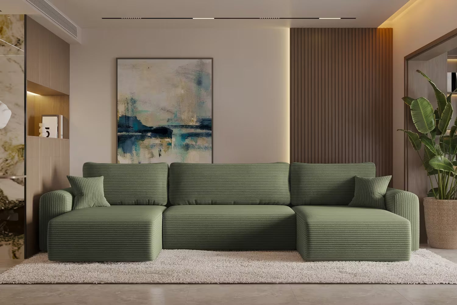 Sofa Wohnlandschaft Capri #Variant_Hellgrün