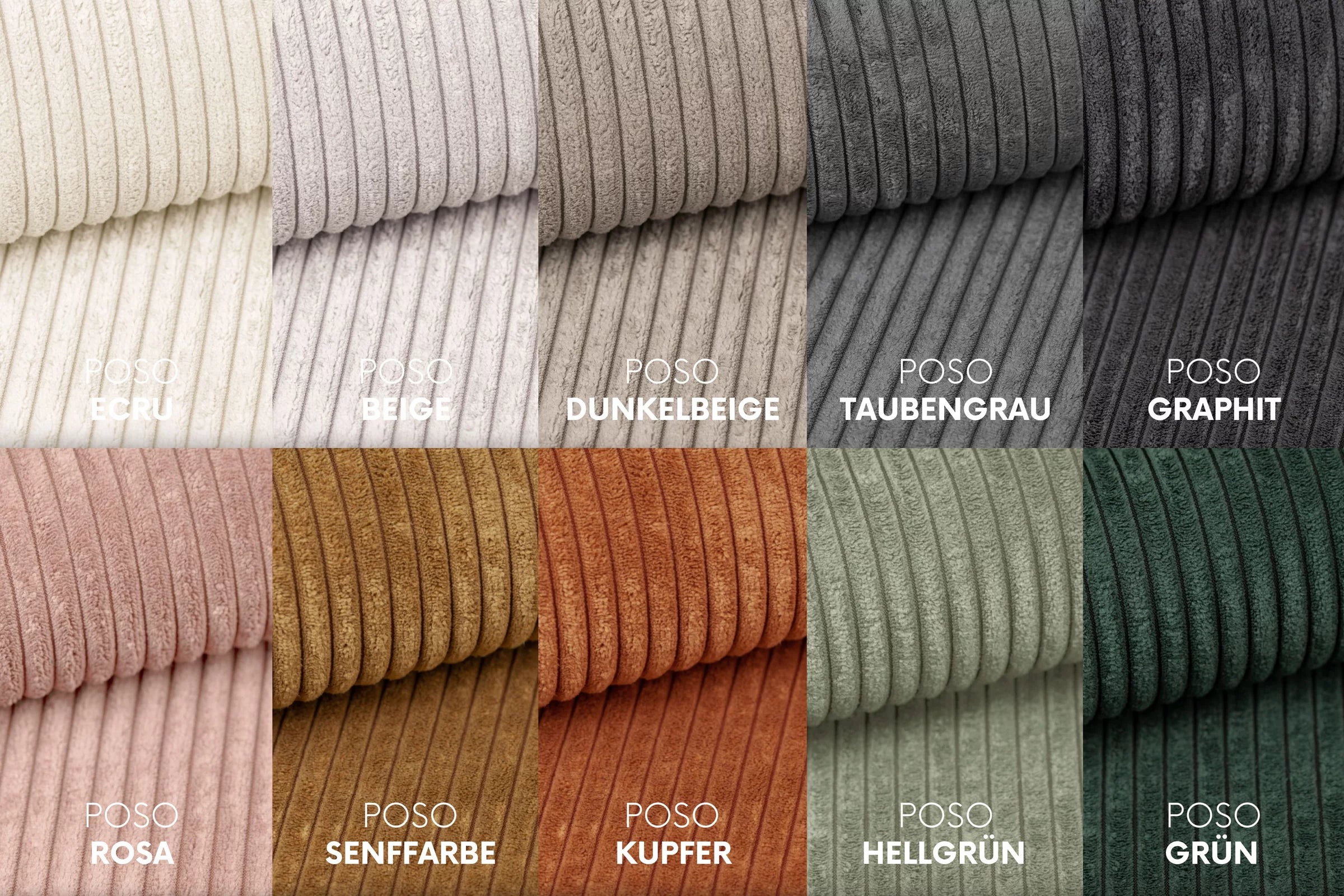 Ecksofa Sven (re) in Cord, 315 cm Breite