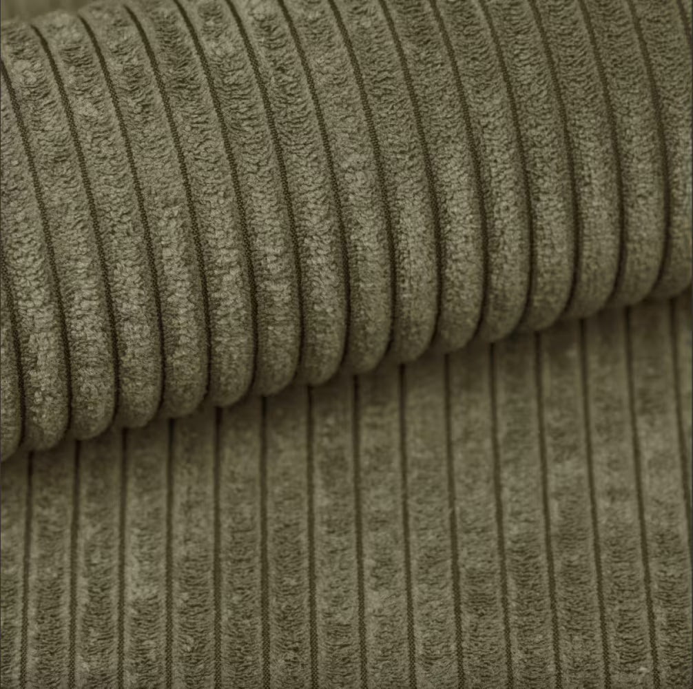 Ecksofa Tokyo (li) mit Schlaffunktion in Cord, 277 cm Breite