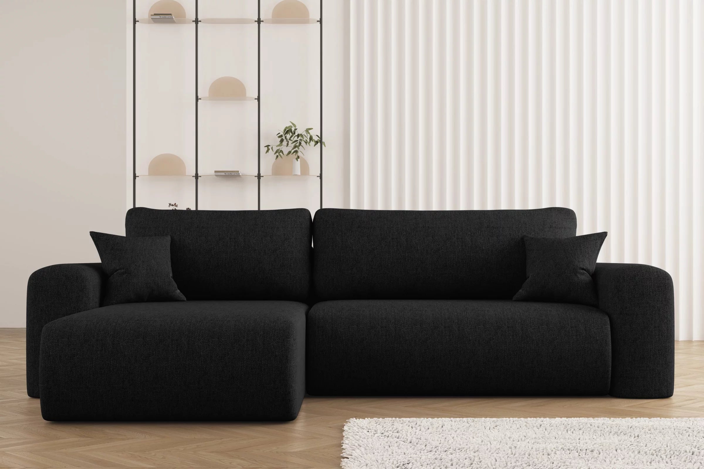 Ecksofa Capri #Variant_Schwarz-Links