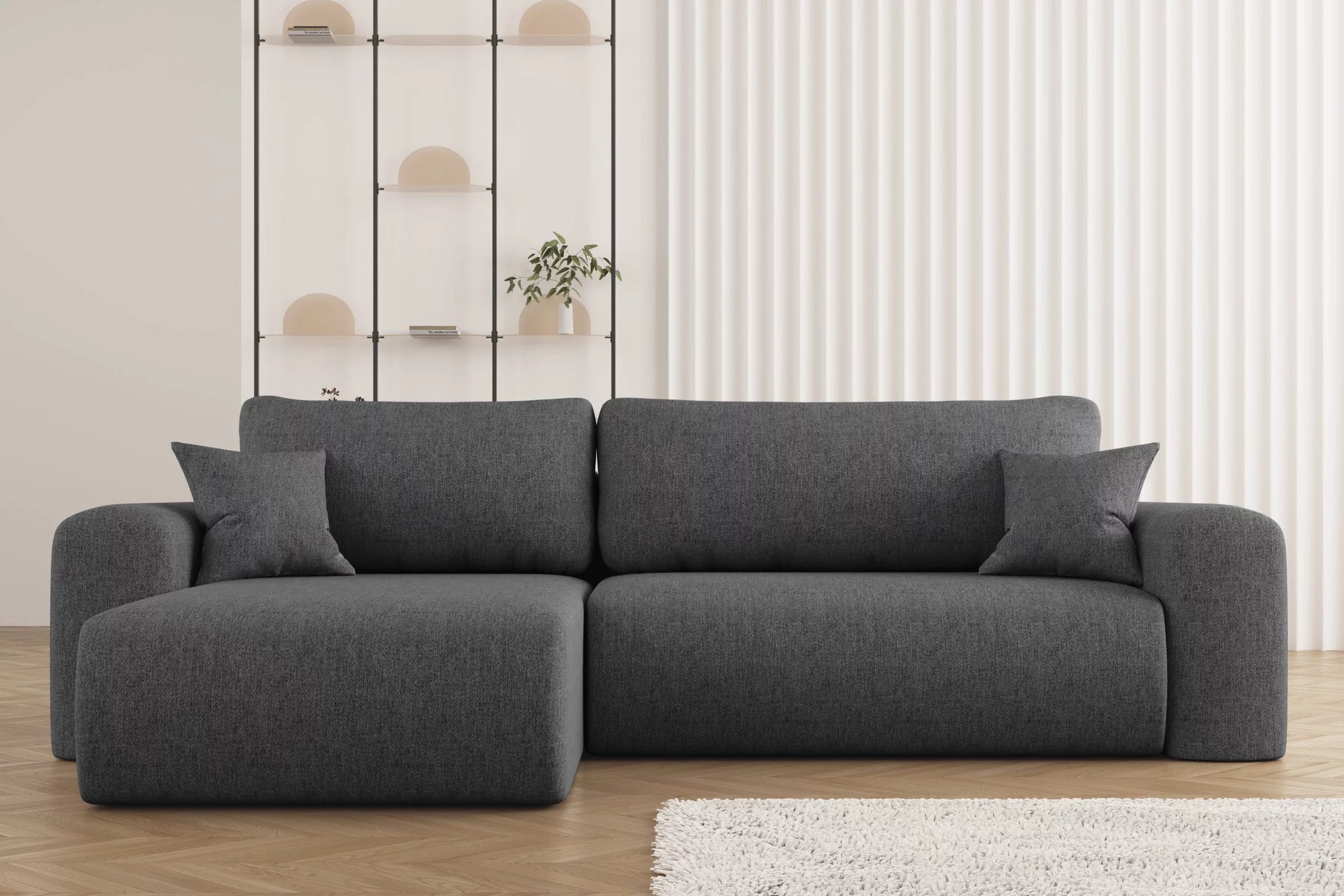 Ecksofa Capri #Variant_Dunkelgrau-Links