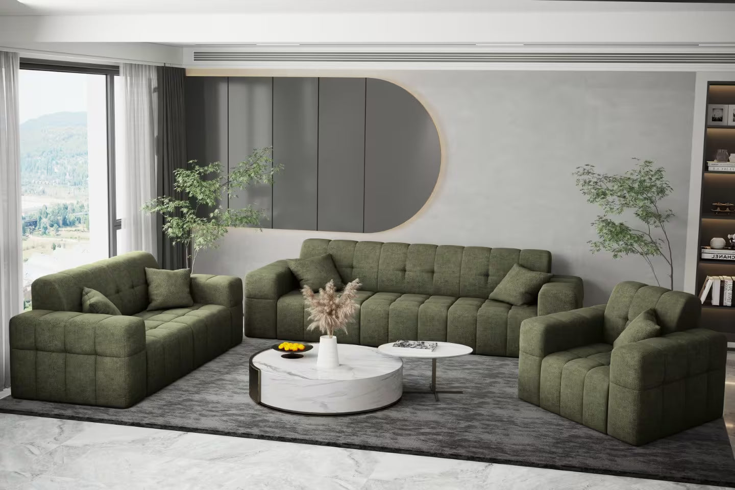 Sofa Set Nimes 3-2-1 #Variant_Grün