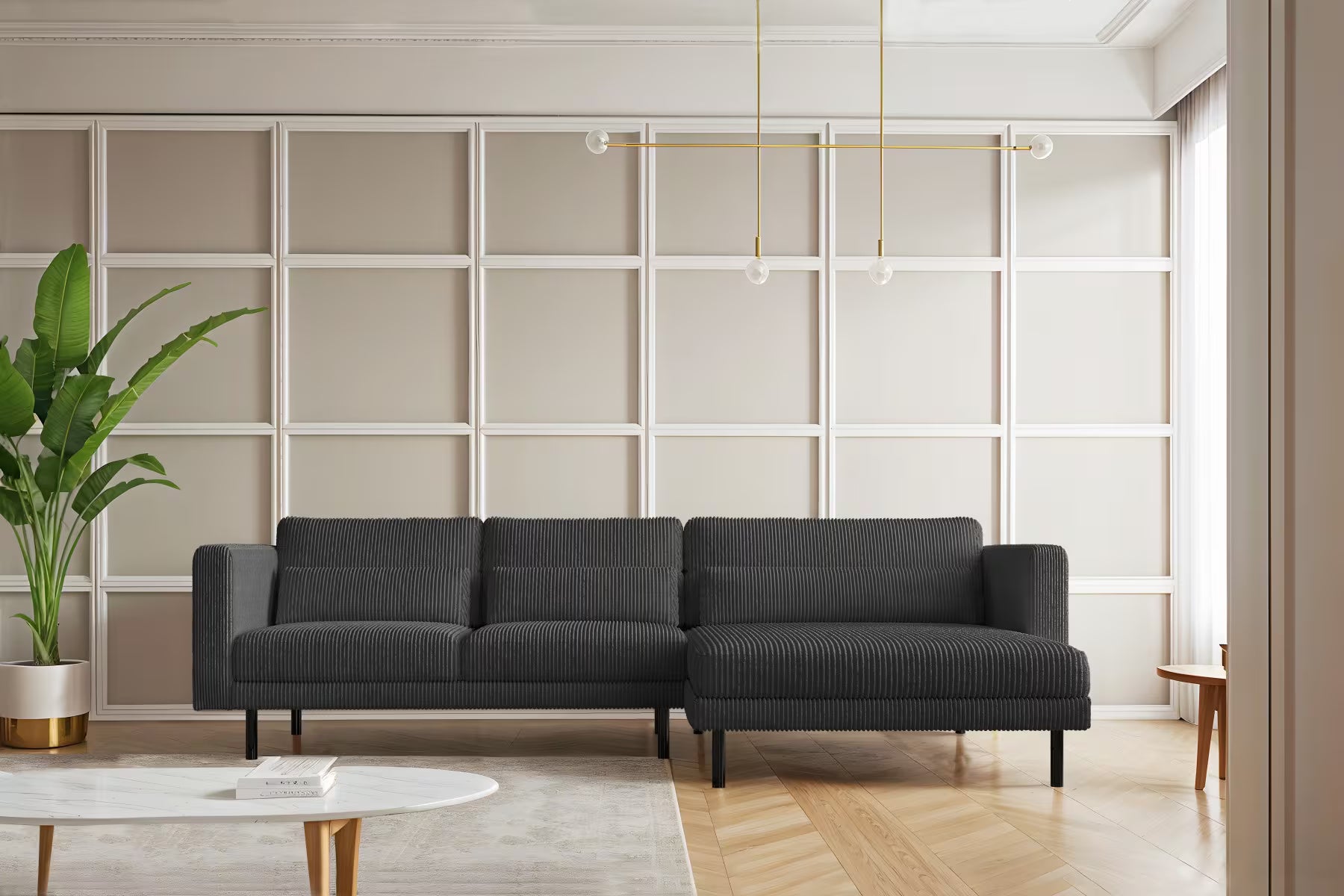 Dani Ecksofa #Variant_Graphit-Rechts