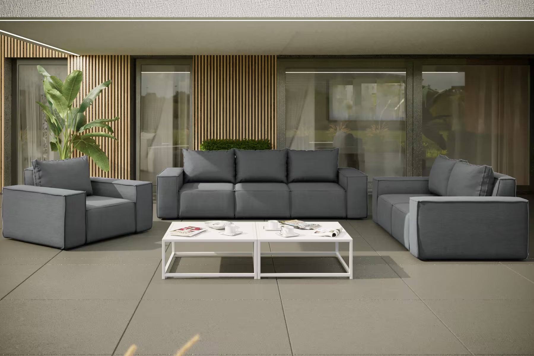 Sofa Set Lea 3-2-1, 245 cm Breite