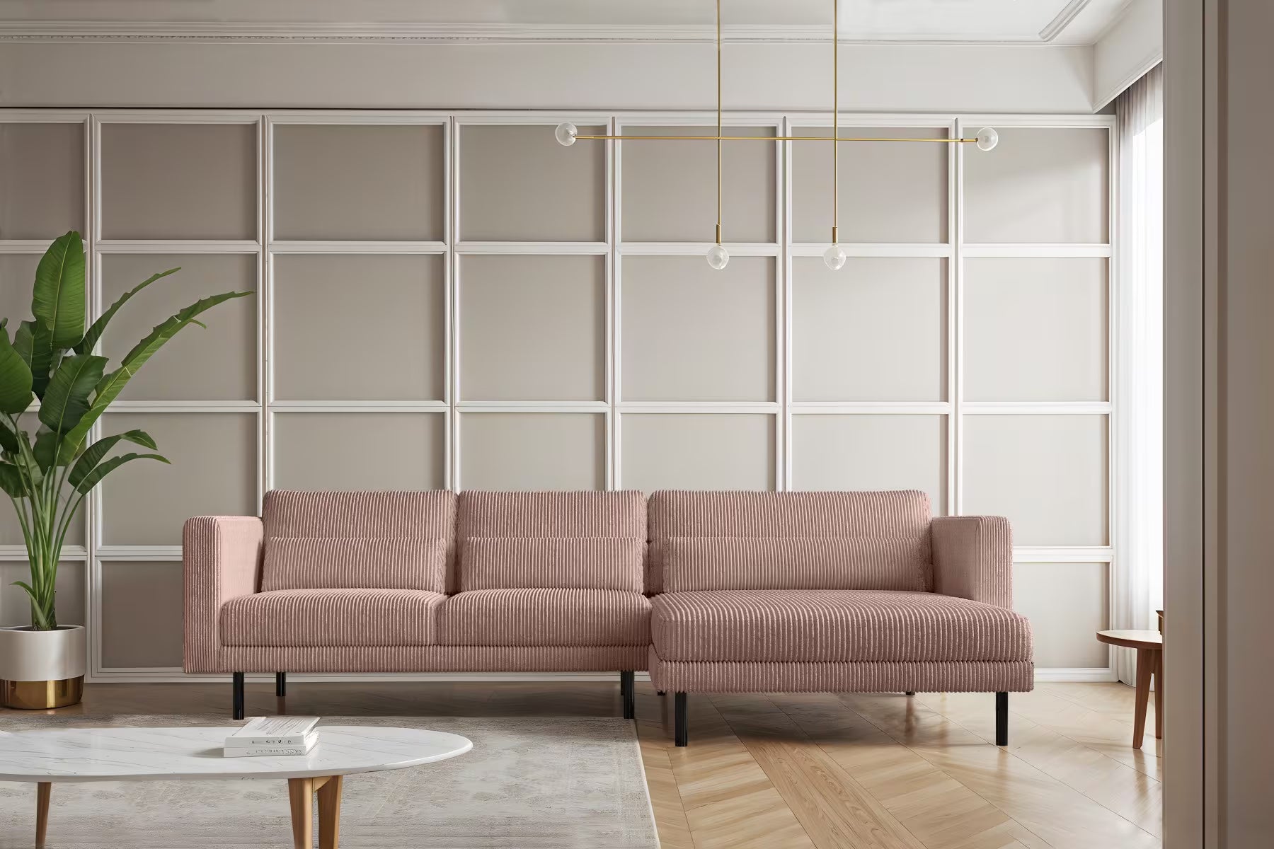 Dani Ecksofa #Variant_Rosa-Rechts