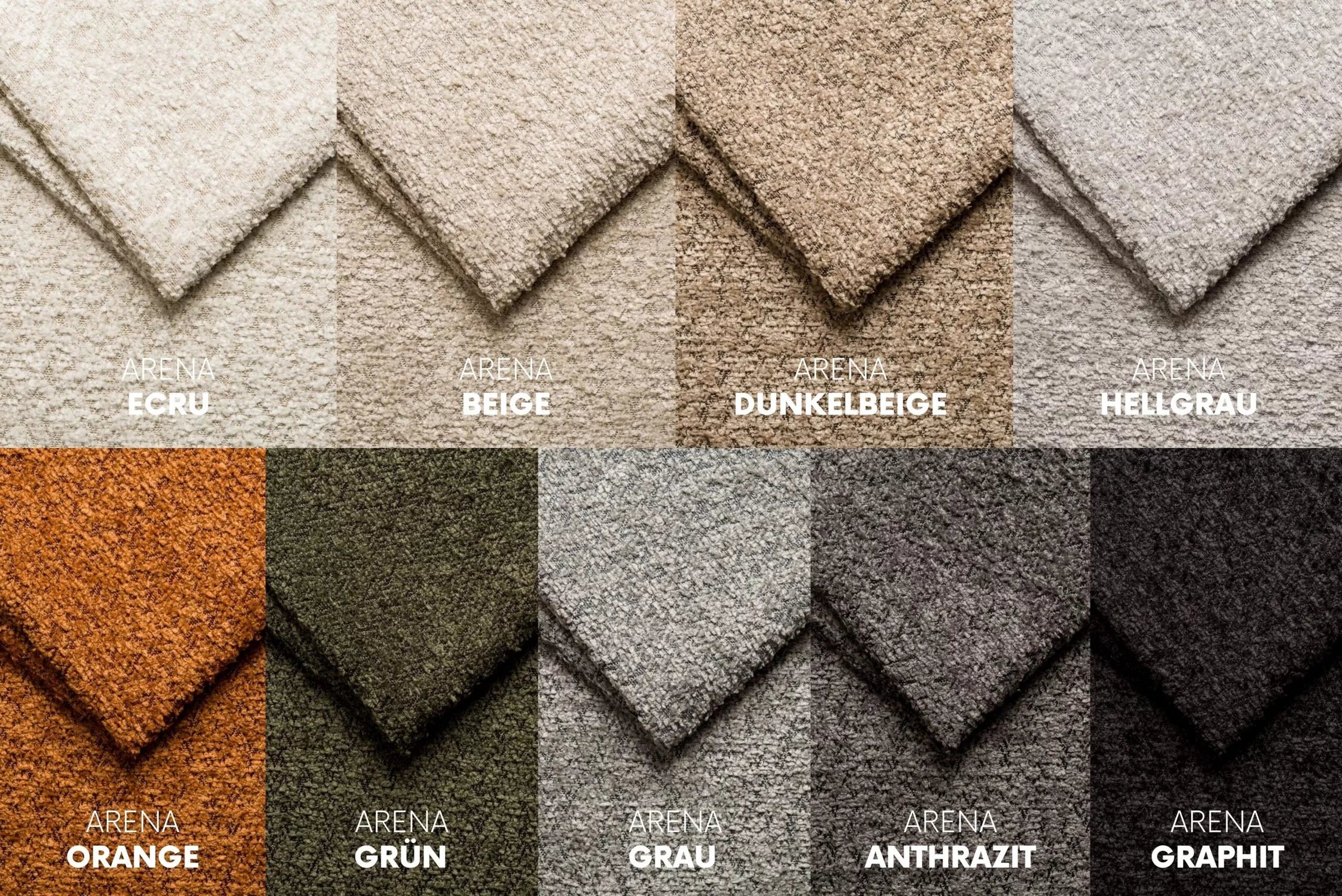 Ecksofa Balio (links) in Bouclé, 280 cm Breite