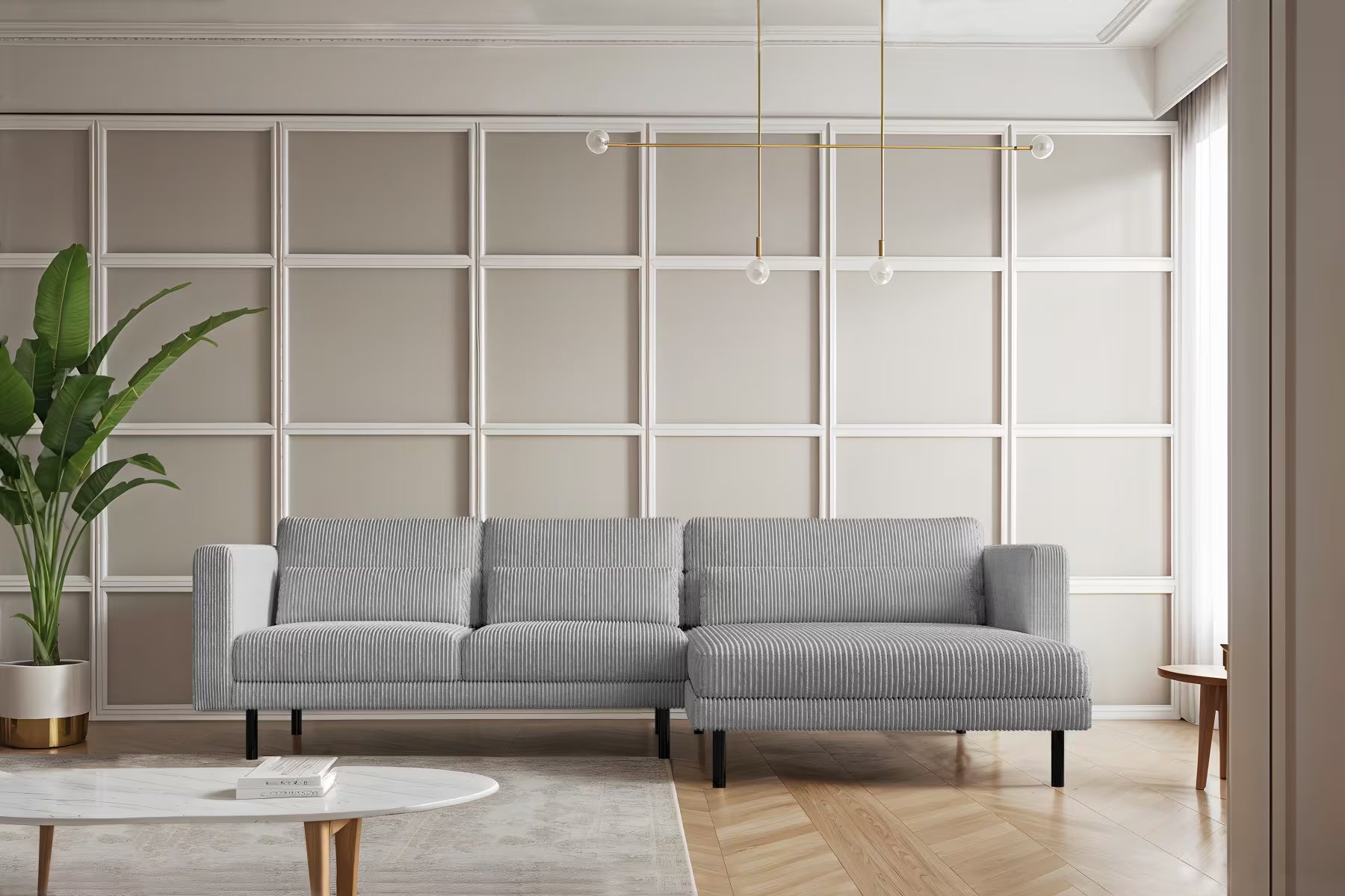 Dani Ecksofa #Variant_Silber-Rechts