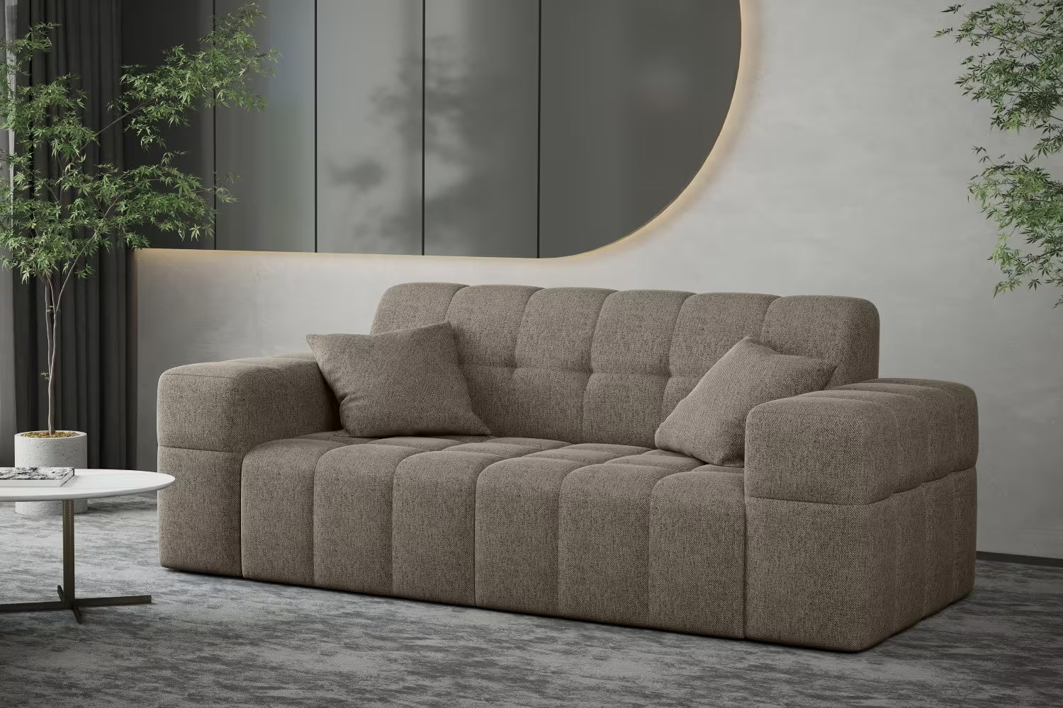 Sofa Nimes in Struktur, 183 cm Breite