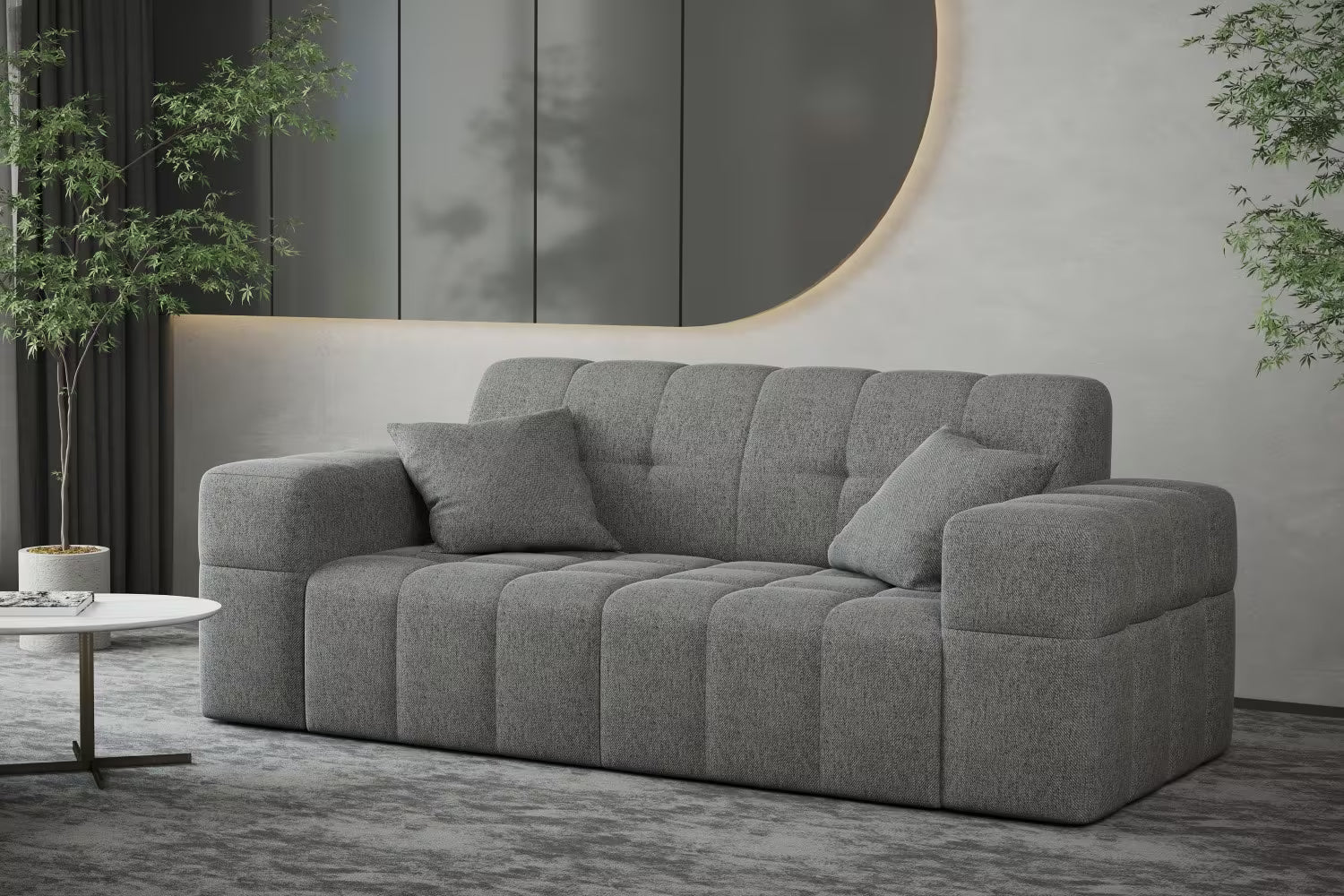 Sofa Nimes in Struktur, 183 cm Breite