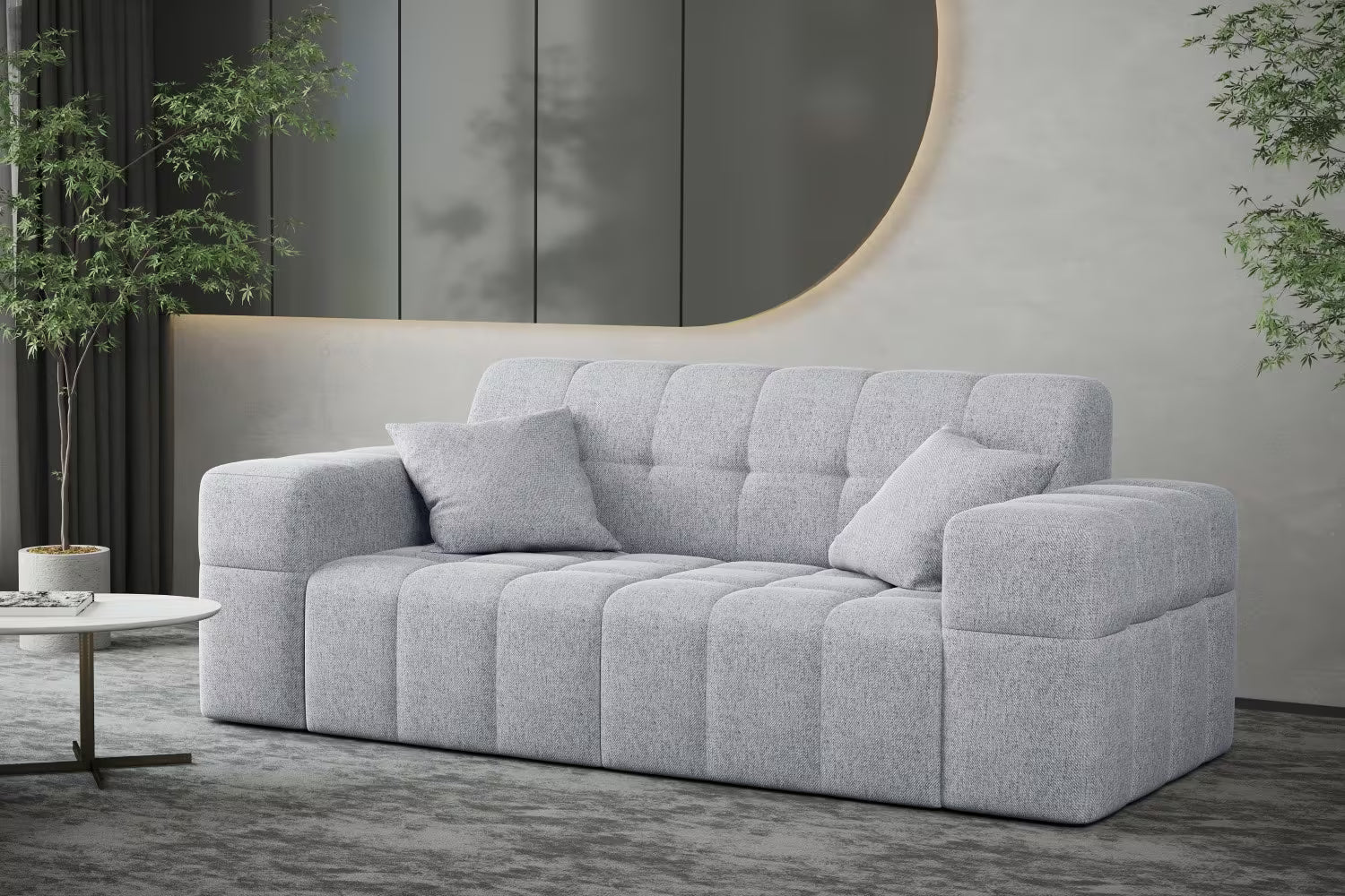 Sofa Nimes in Struktur, 183 cm Breite