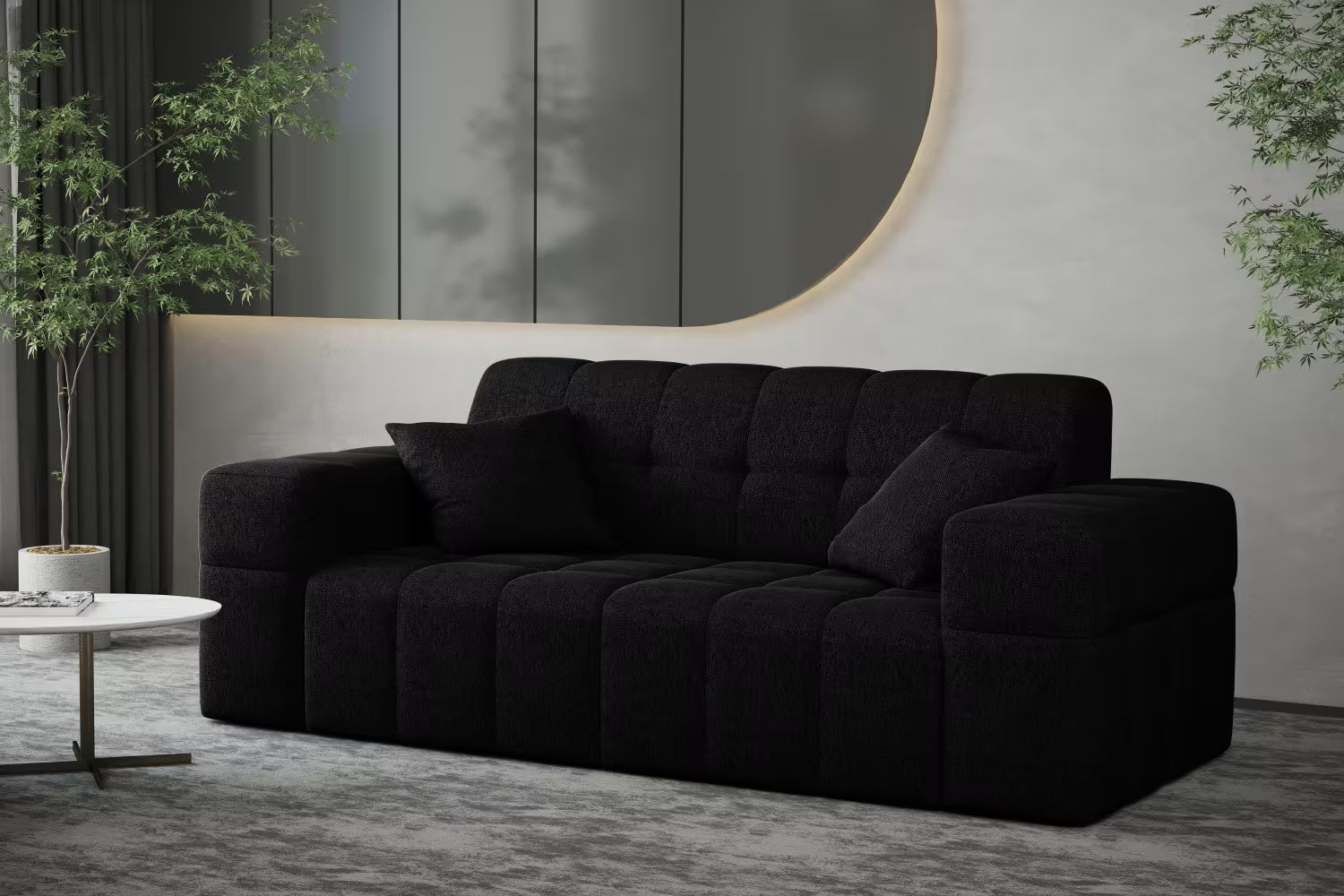 Sofa Nimes in Struktur, 183 cm Breite