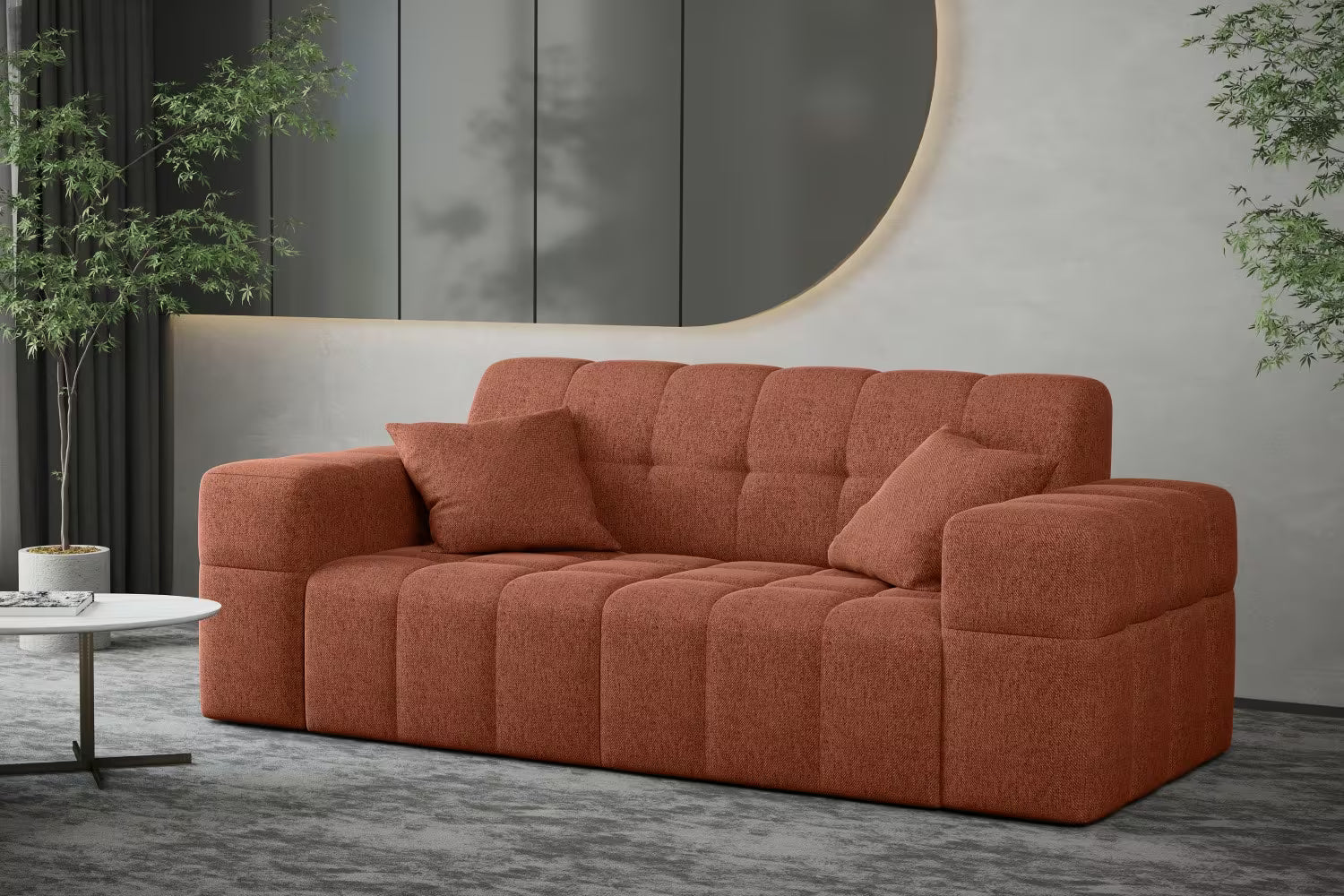 Sofa Nimes in Struktur, 183 cm Breite