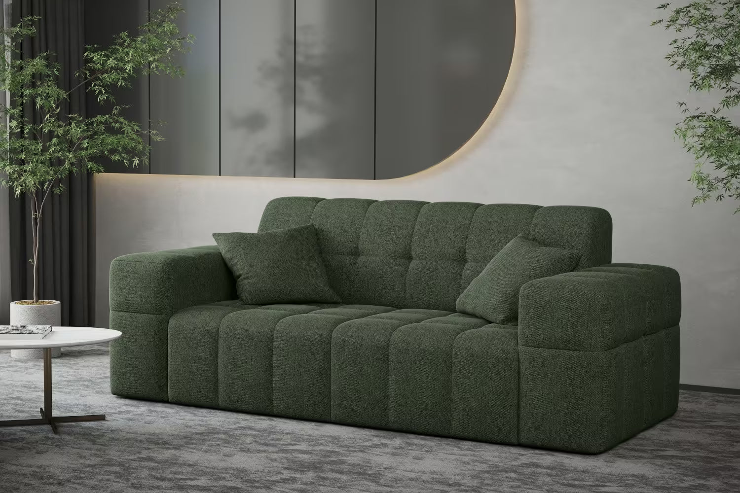 Sofa Nimes in Struktur, 183 cm Breite
