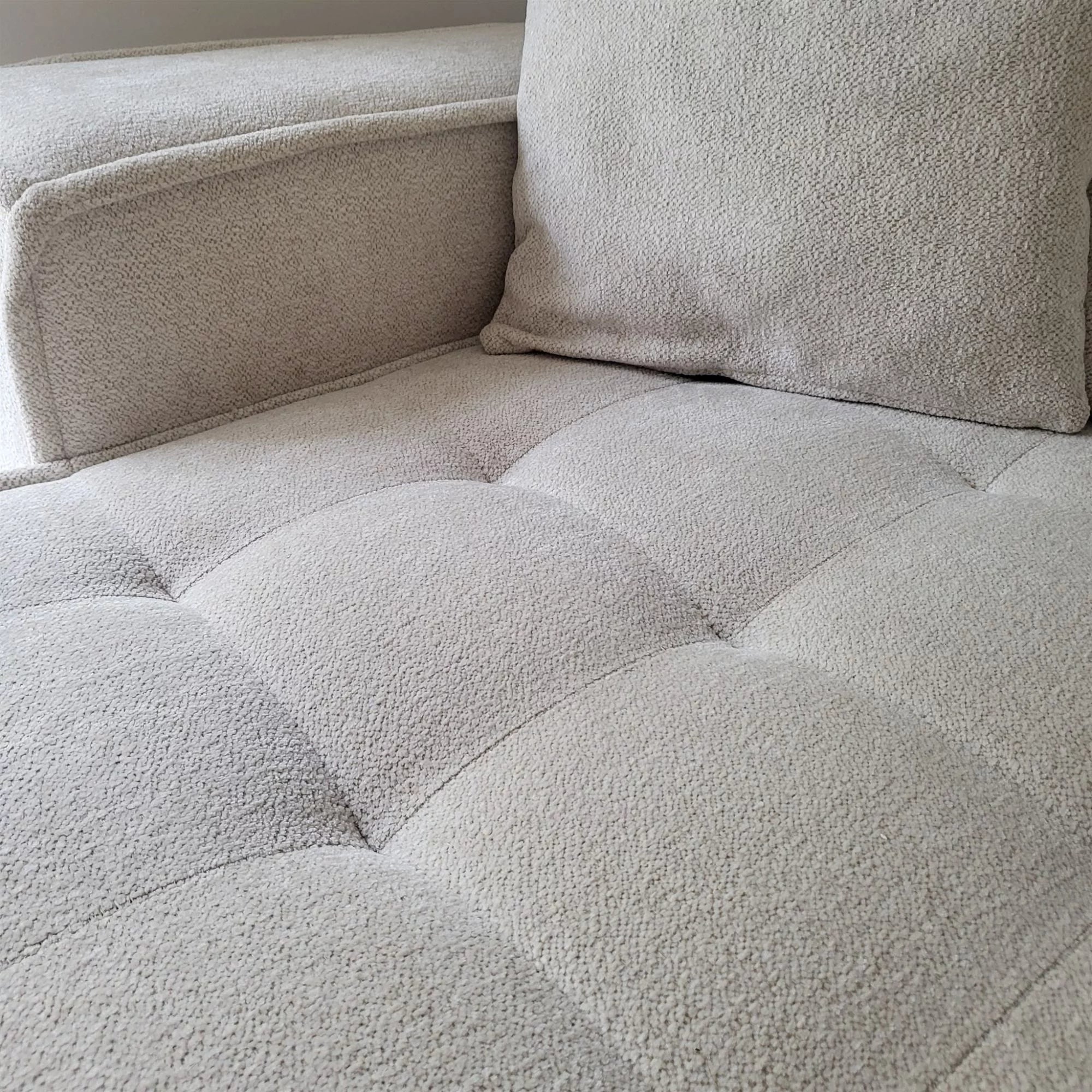 Boho Sofa in Struktur, 212 cm Breite