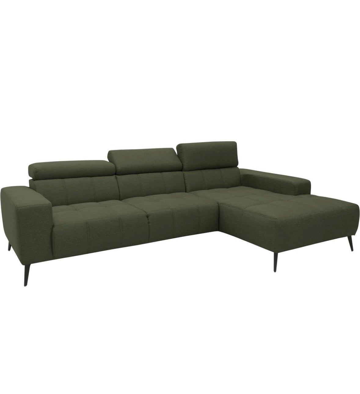 Ecksofa + Hocker in Struktur, 289cm Breite | PolsterOase