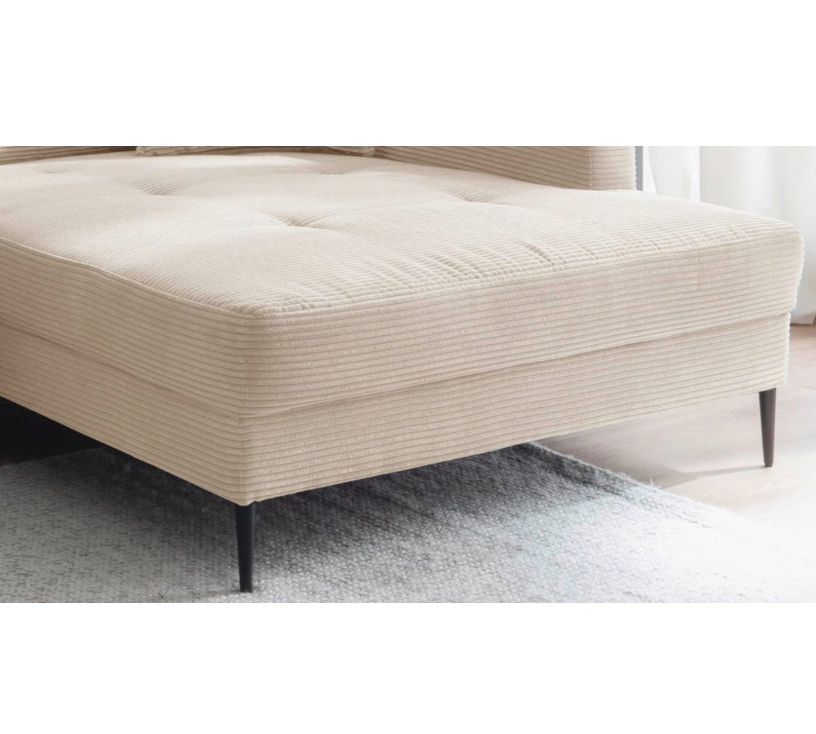 Ecksofa in Cord, 285cm Breit | PolsterOase