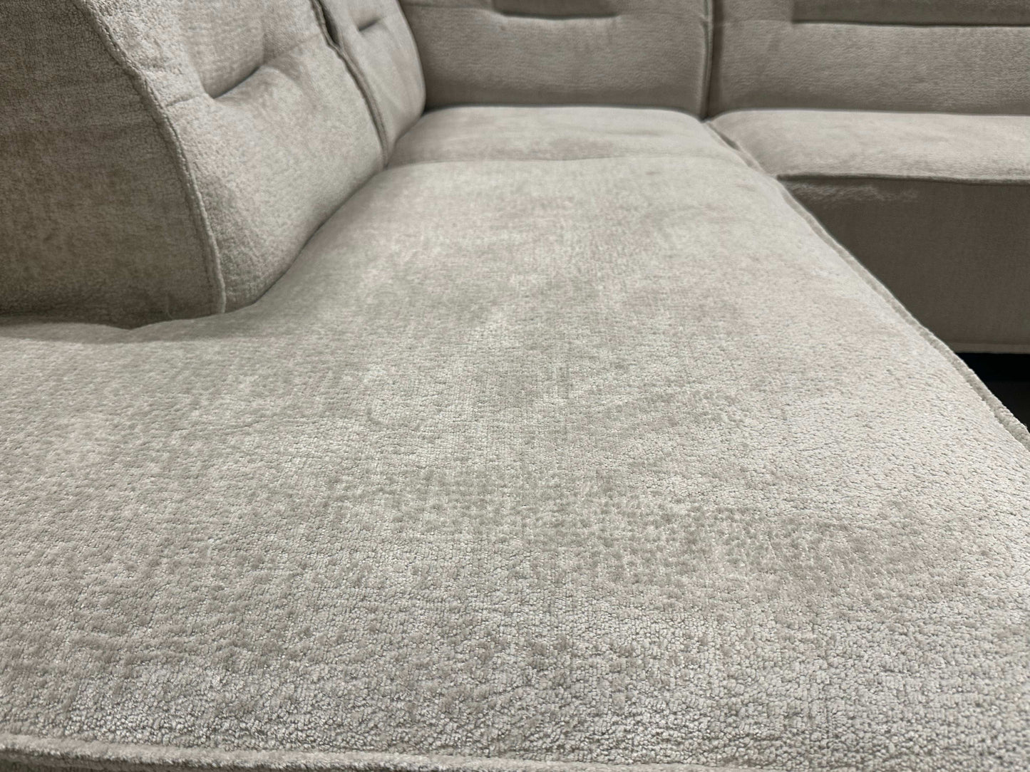 Ecksofa L-Form in Bouclé Naturton