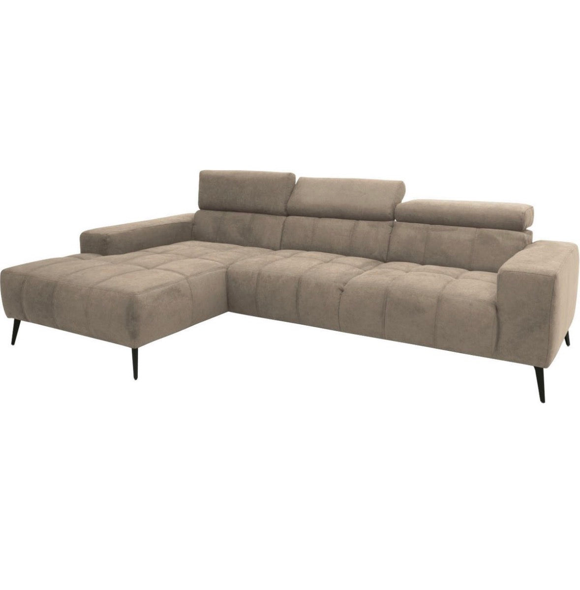 Ecksofa in Microfaser, 280 cm Breite | PolsterOase