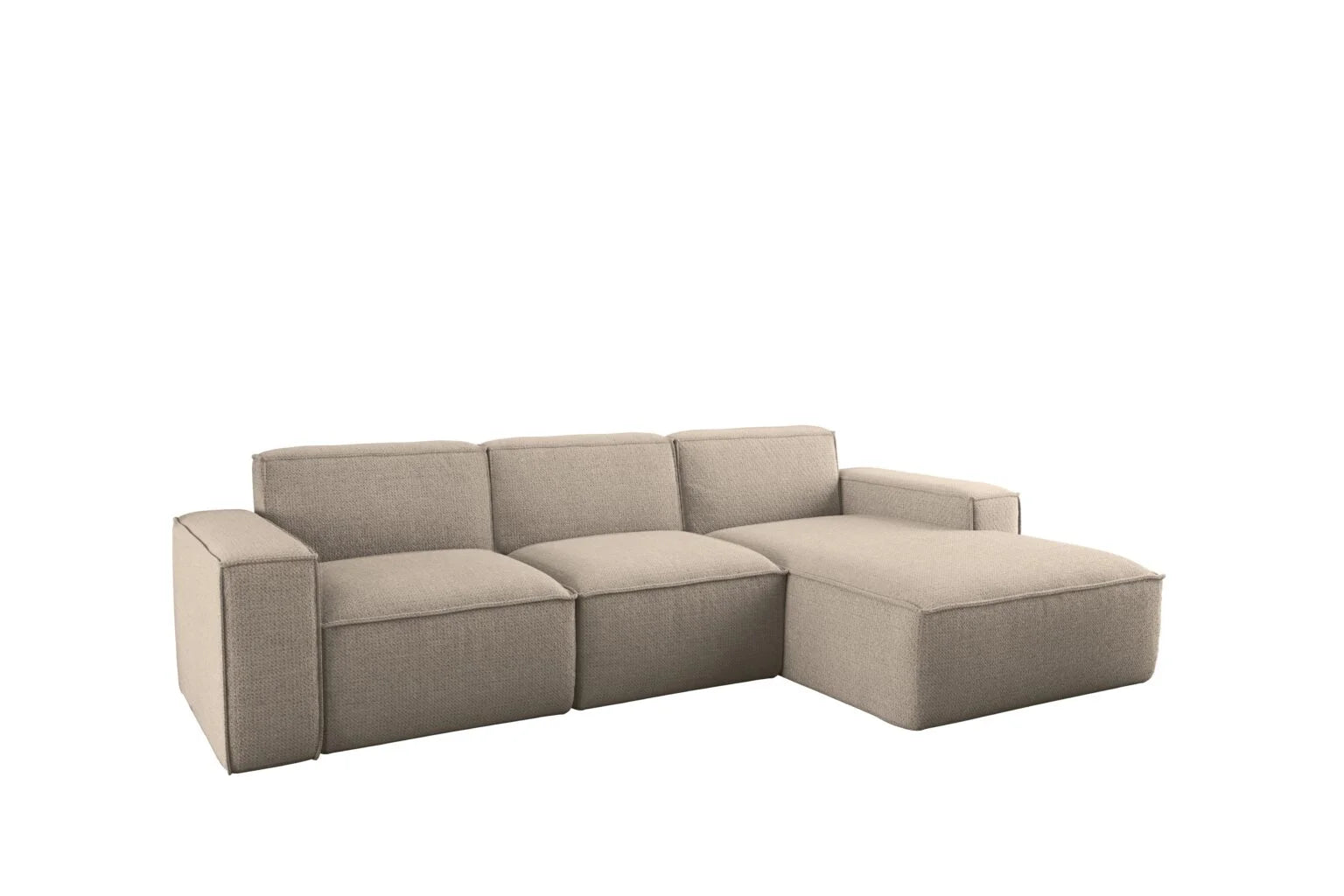 Ecksofa Sienna in Struktur #Variant_Beige-Rechts