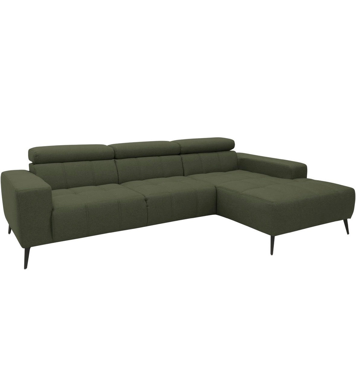 Ecksofa + Hocker in Struktur, 289cm Breite | PolsterOase