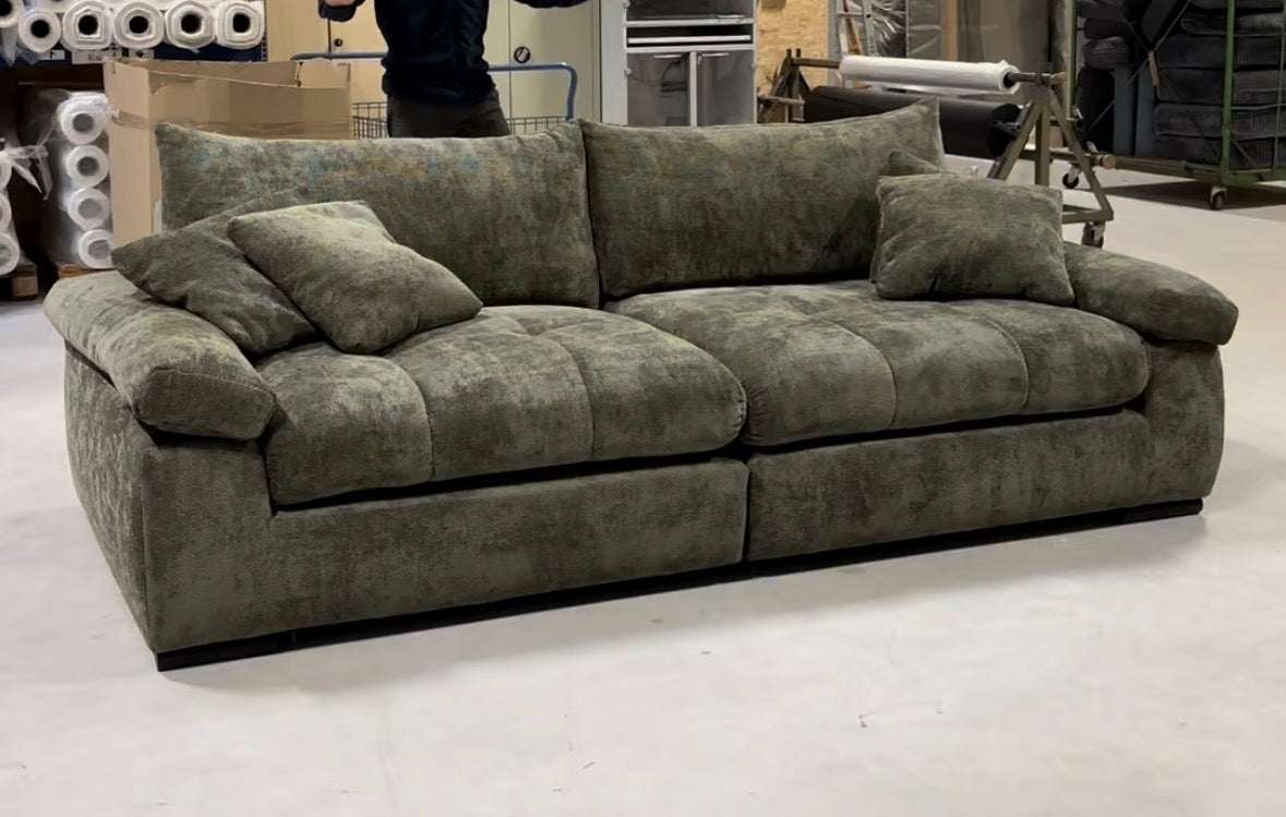 Big Sofa in Webstoff, 262 cm Breite | PolsterOase
