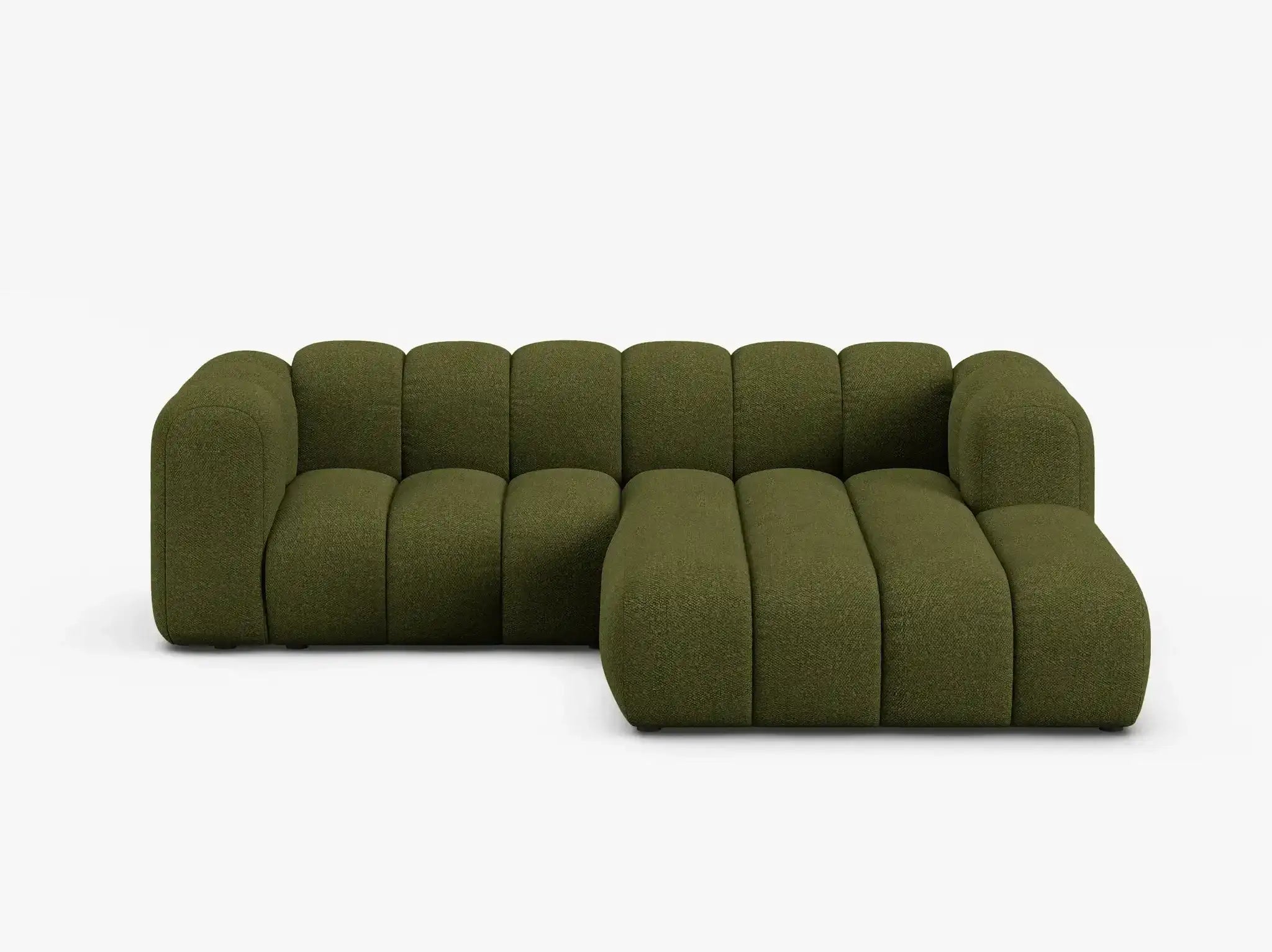 Grandé Ecksofa (rechts) in Bouclé, 230 cm Breite - Modulsofa-4