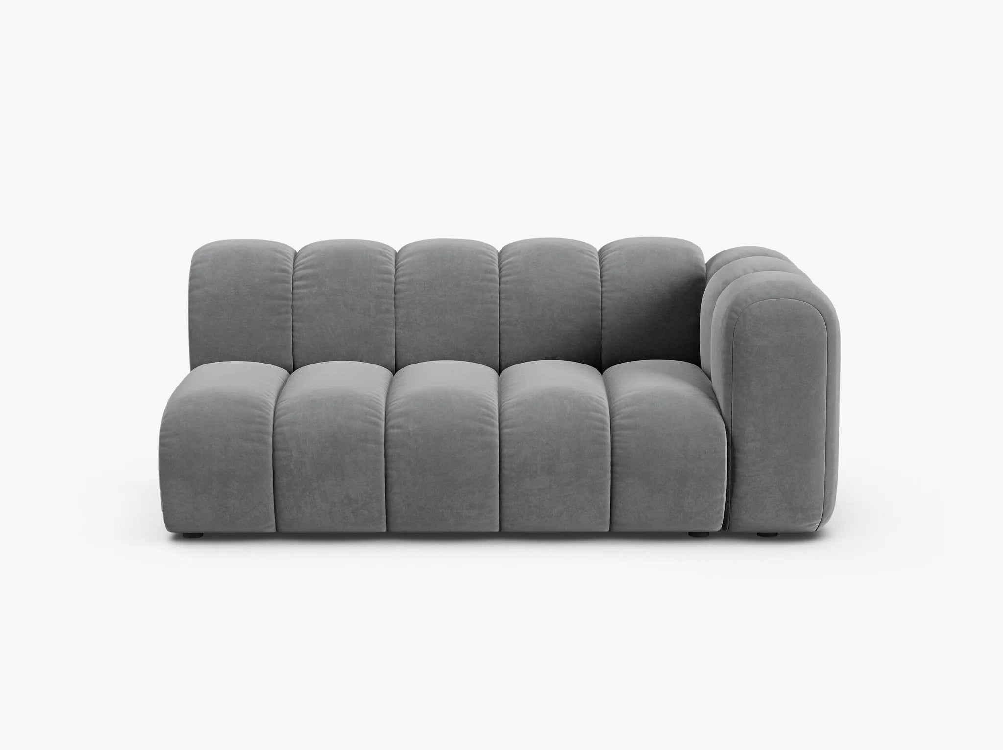 Grandé 3-Sitzer Modul (rechts) in Samt, 175 cm Breite - Modulsofa-1