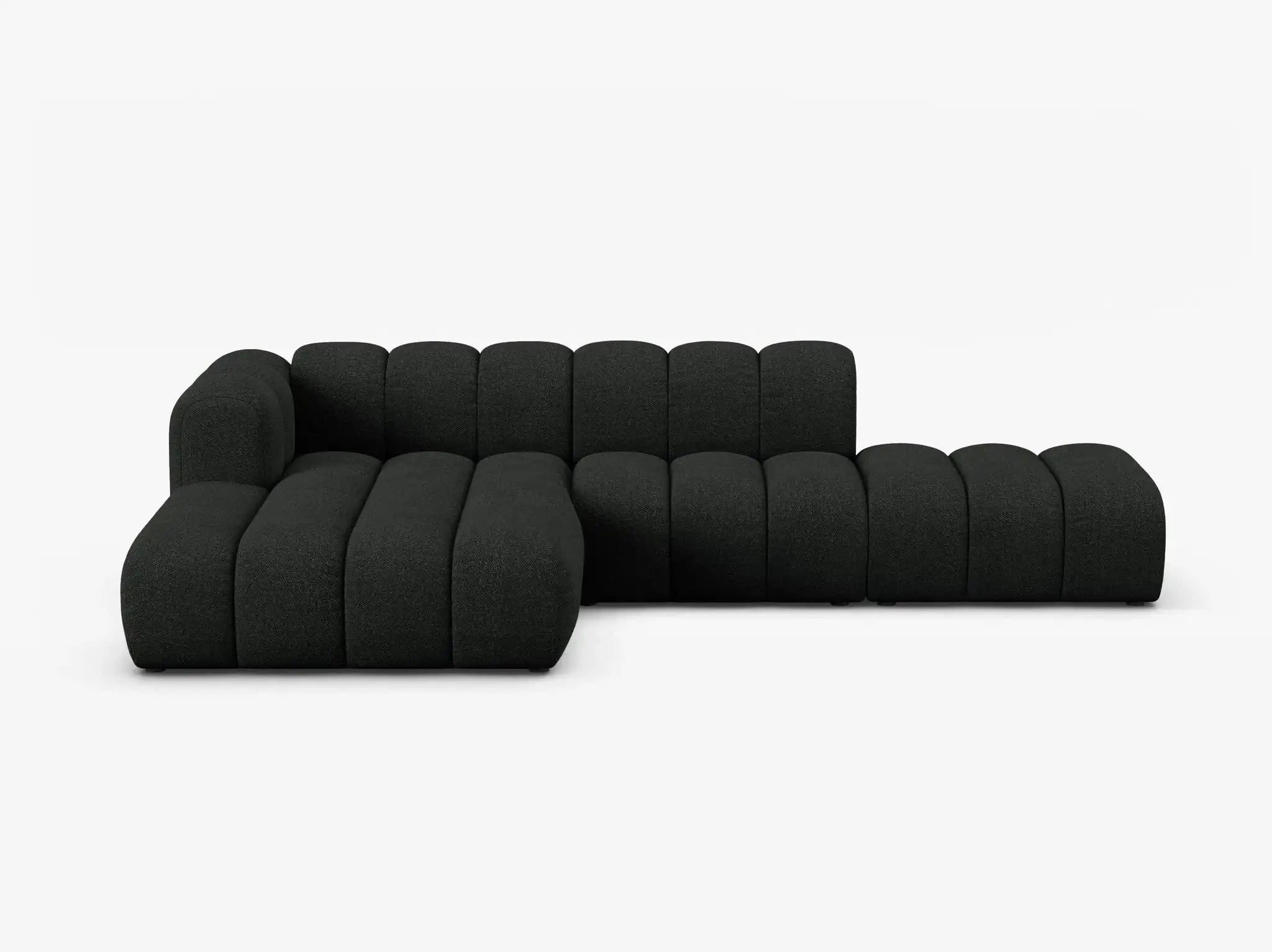 Grandé Ecksofa (links) in Bouclé, 299 cm Breite - Modulsofa-1