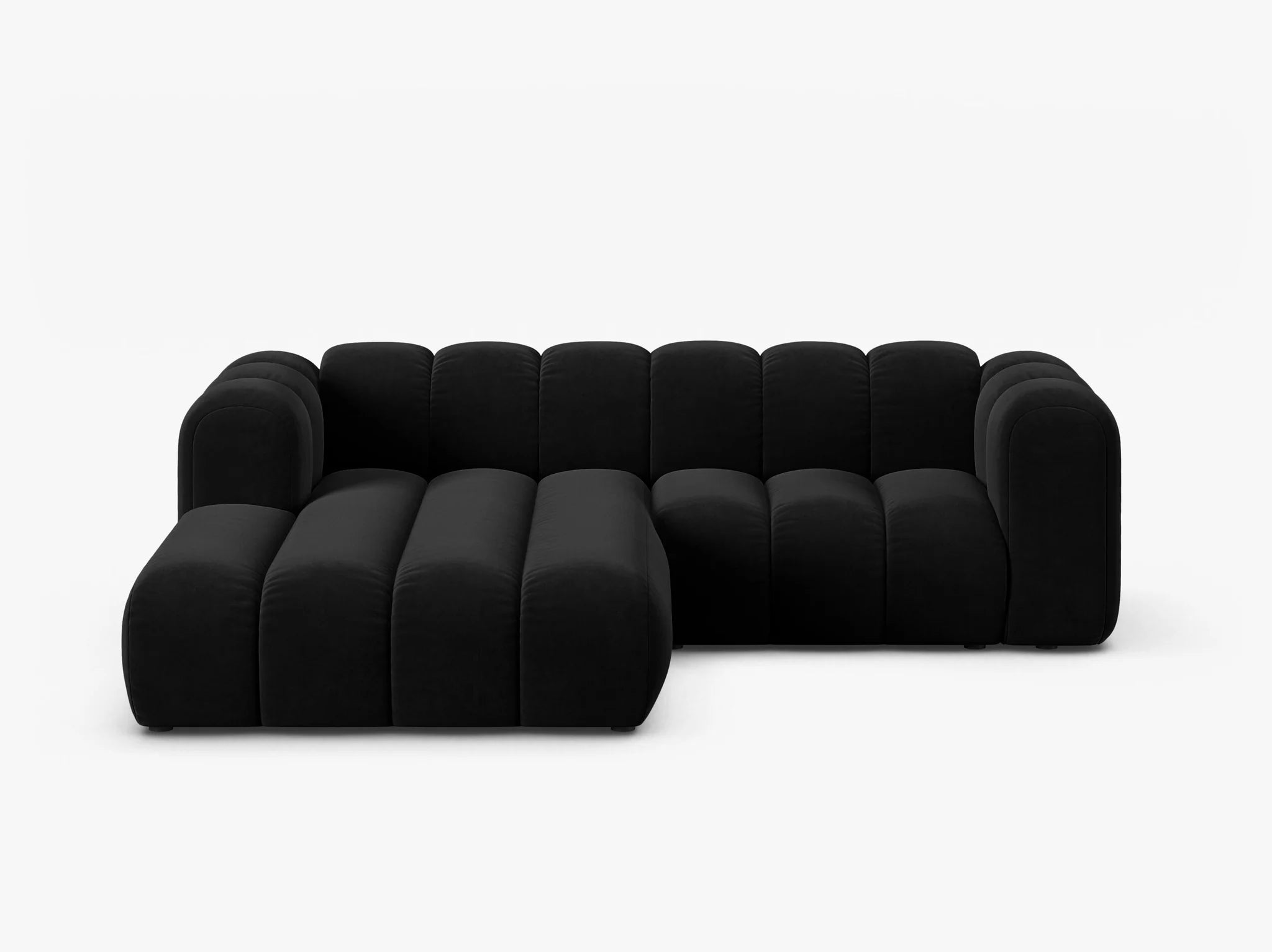 Grandé Ecksofa (links) in Samt, 230 cm Breite - Modulsofa-1