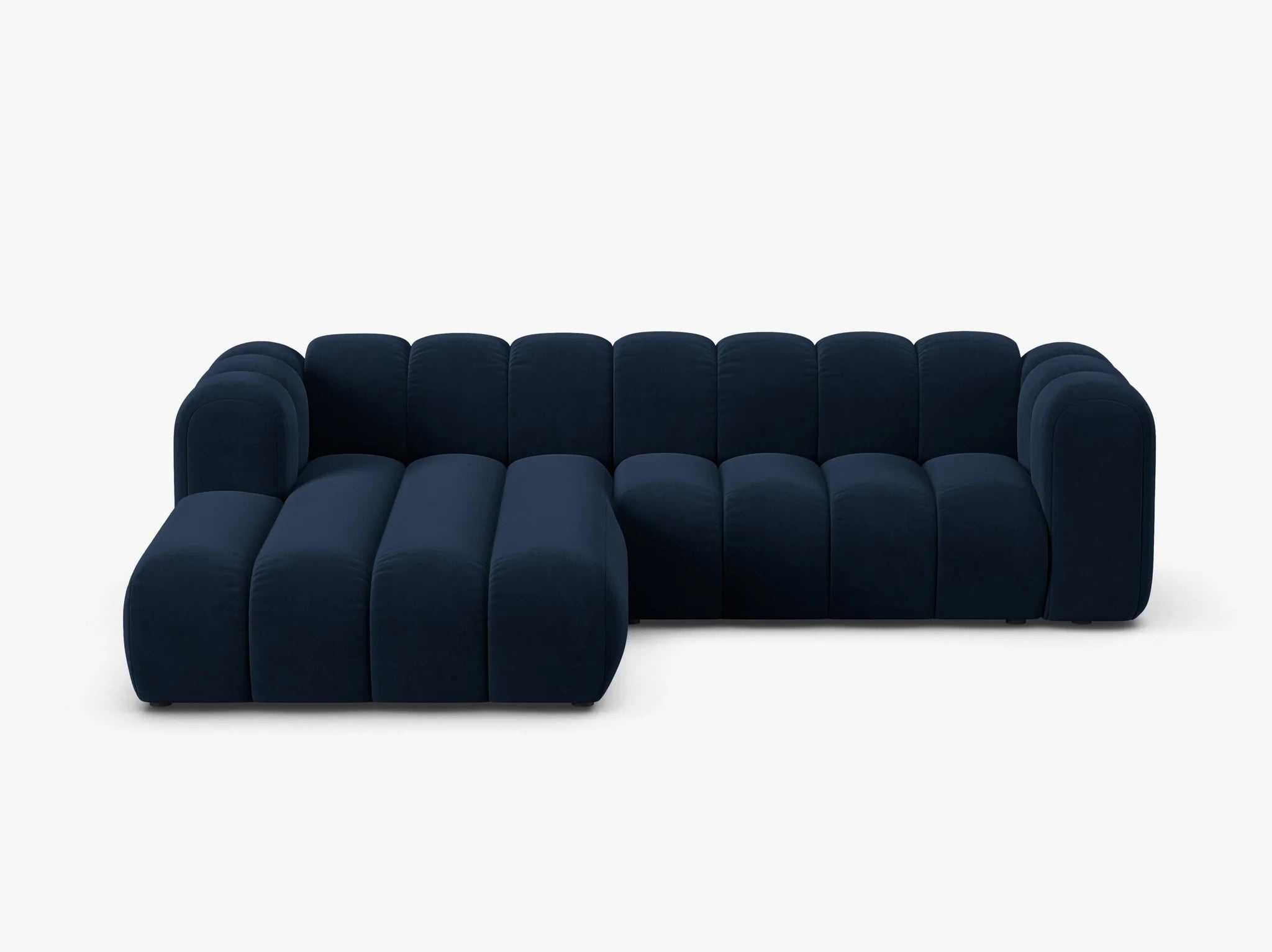 Grandé Ecksofa (links) in Samt, 260 cm Breite - Modulsofa-4