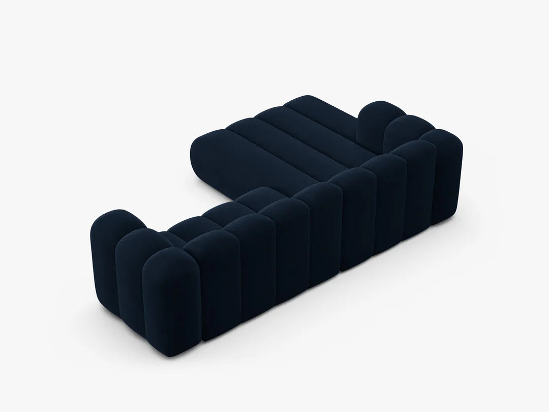 Grandé Ecksofa (links) in Samt, 260 cm Breite - Modulsofa-6